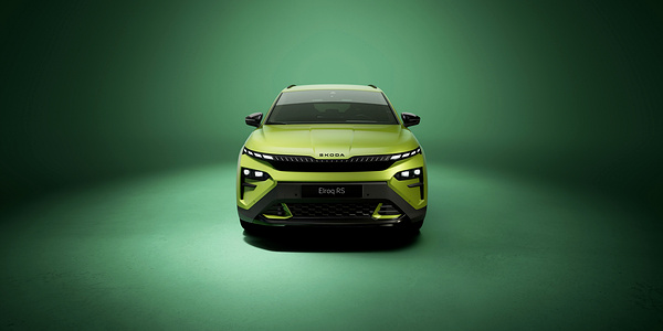 SKODA Elroq RS headlights view