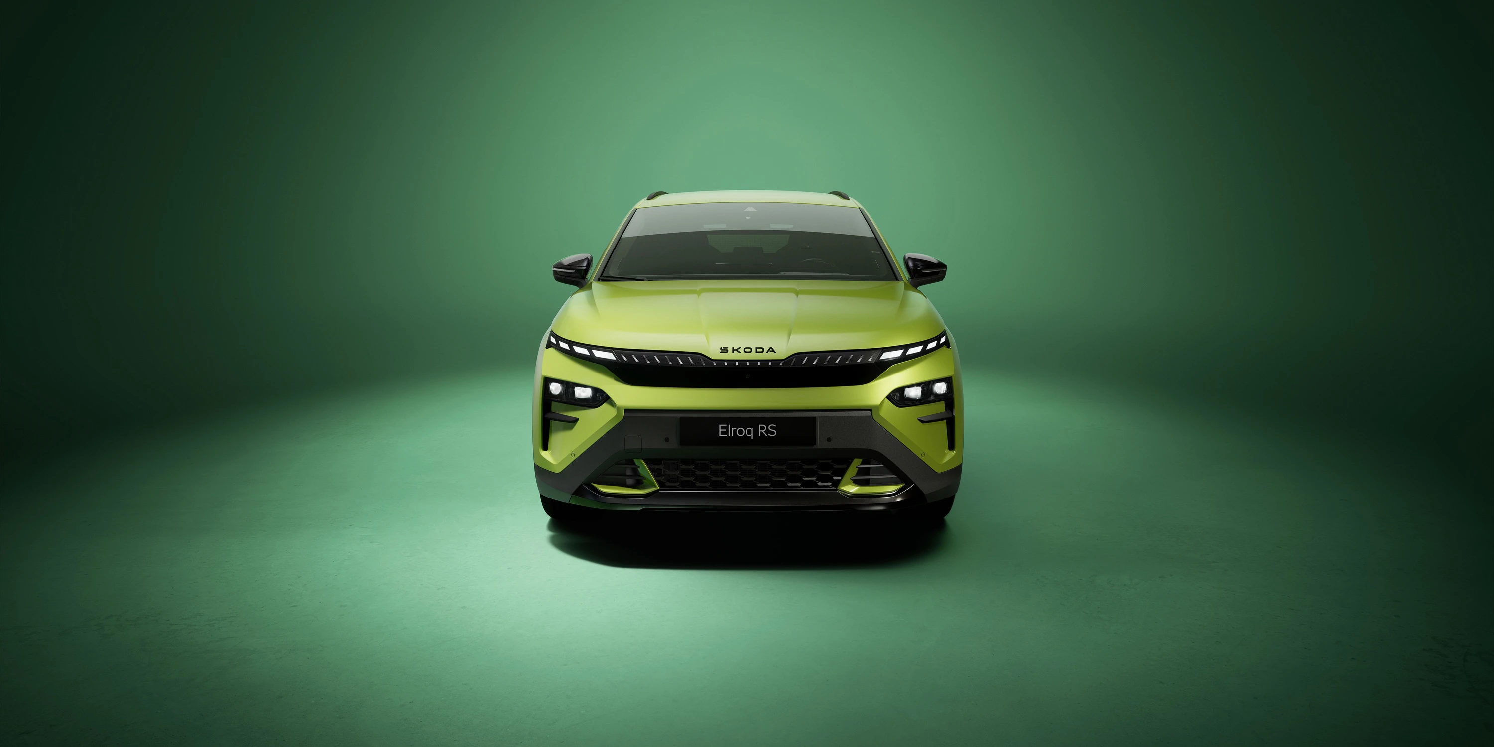 SKODA Elroq RS headlights view