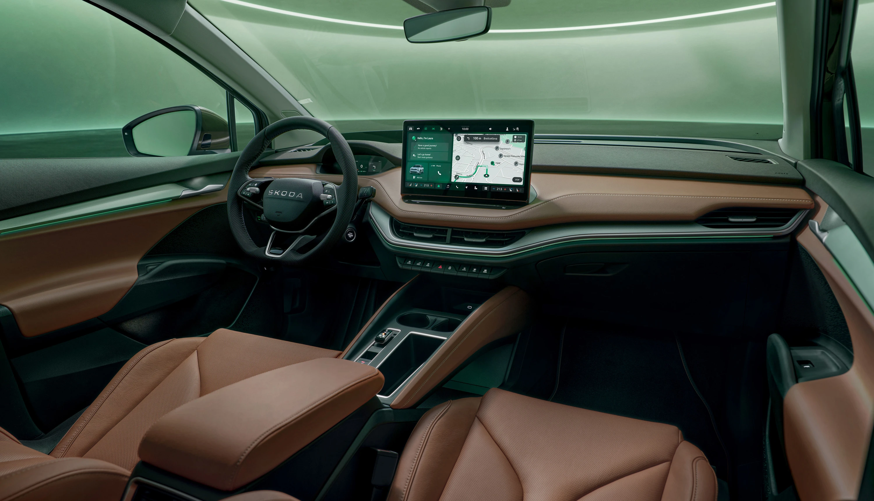 SKODA ENYAQ 85 interior view