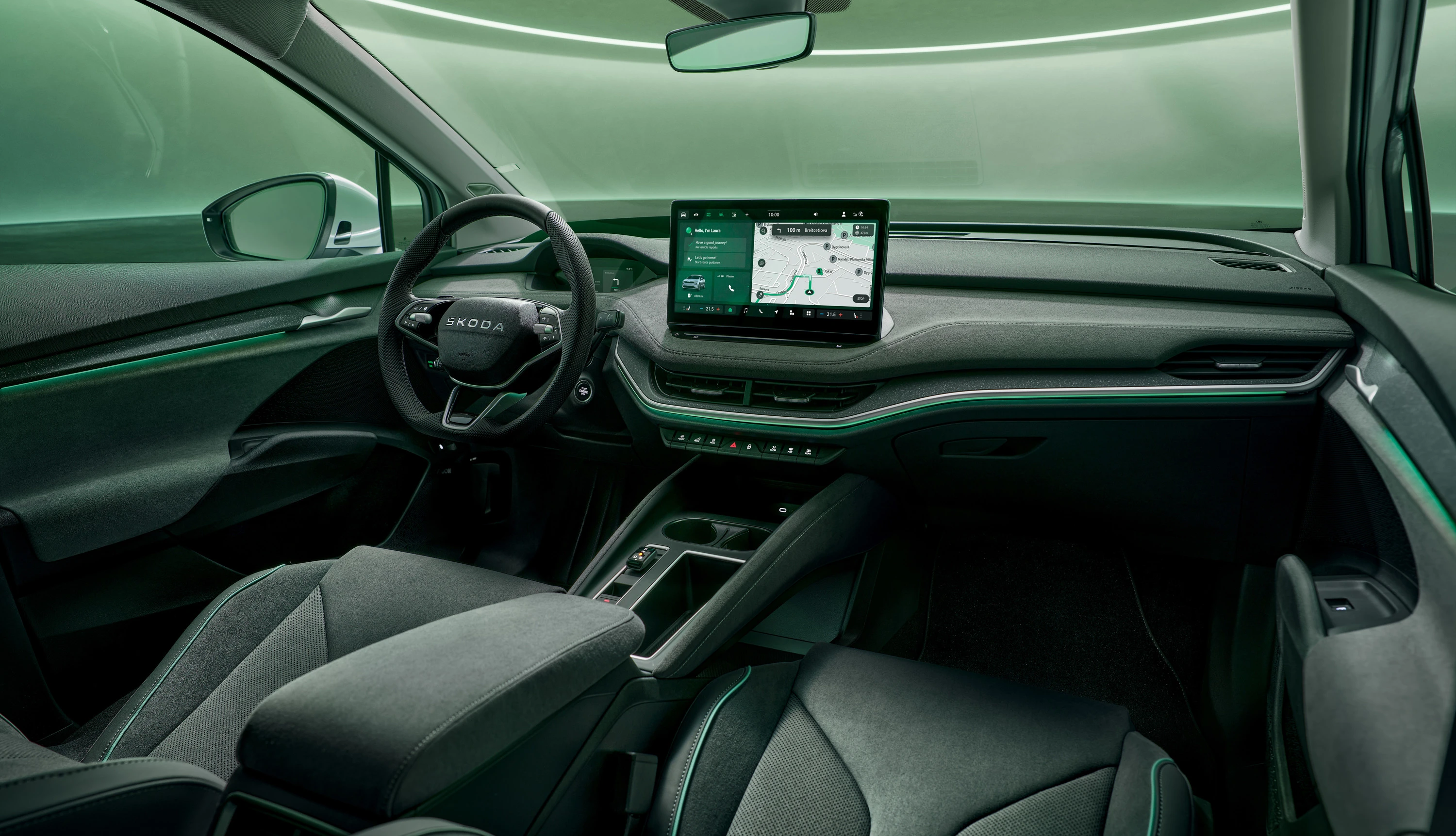 SKODA ENYAQ 85 interior view