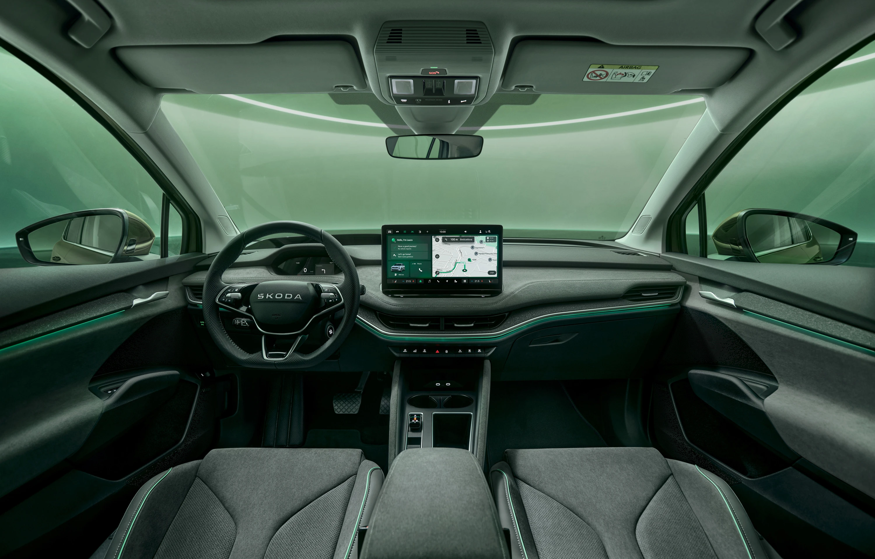 SKODA ENYAQ 85 interior view