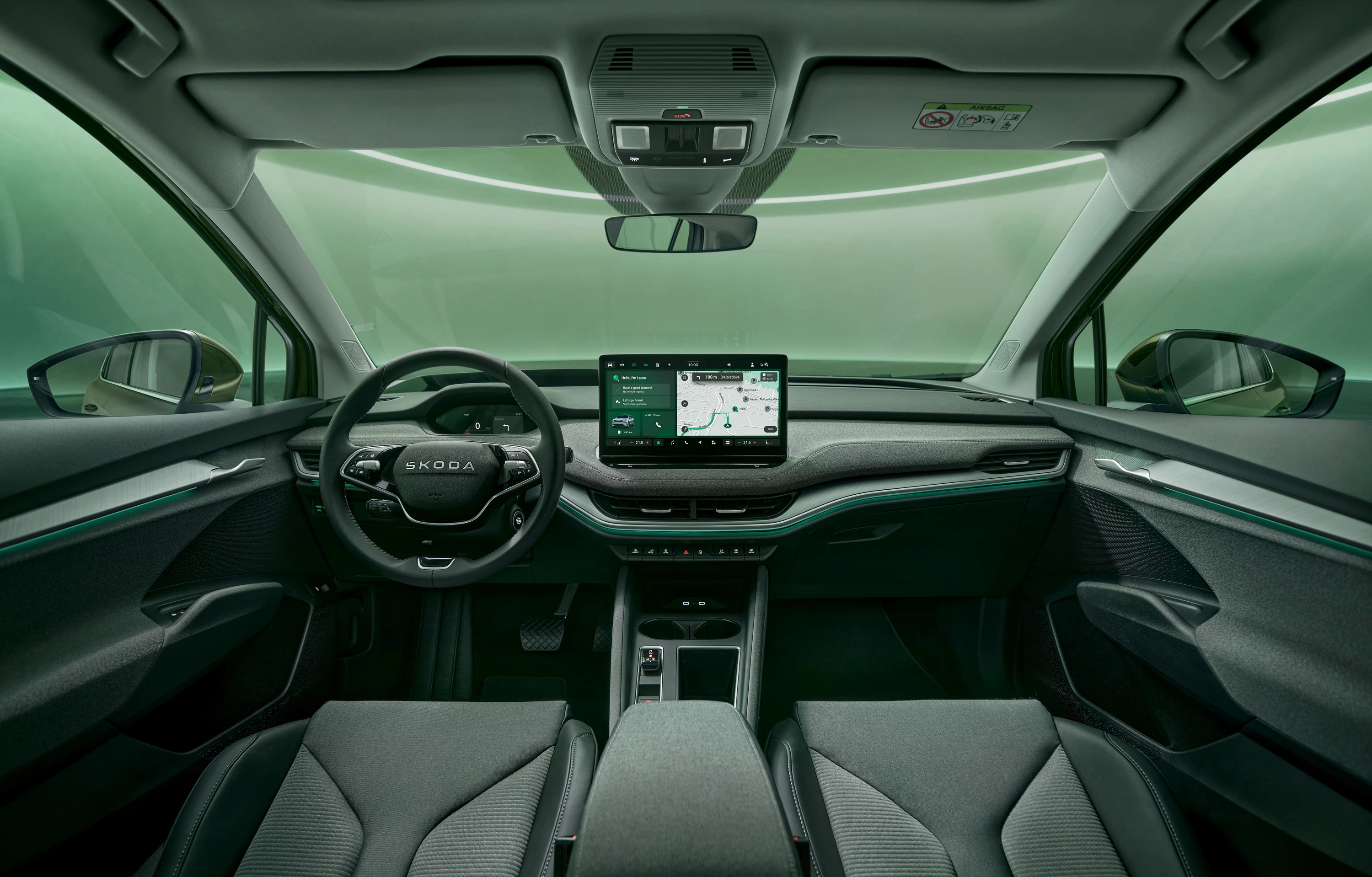SKODA ENYAQ 85x interior view