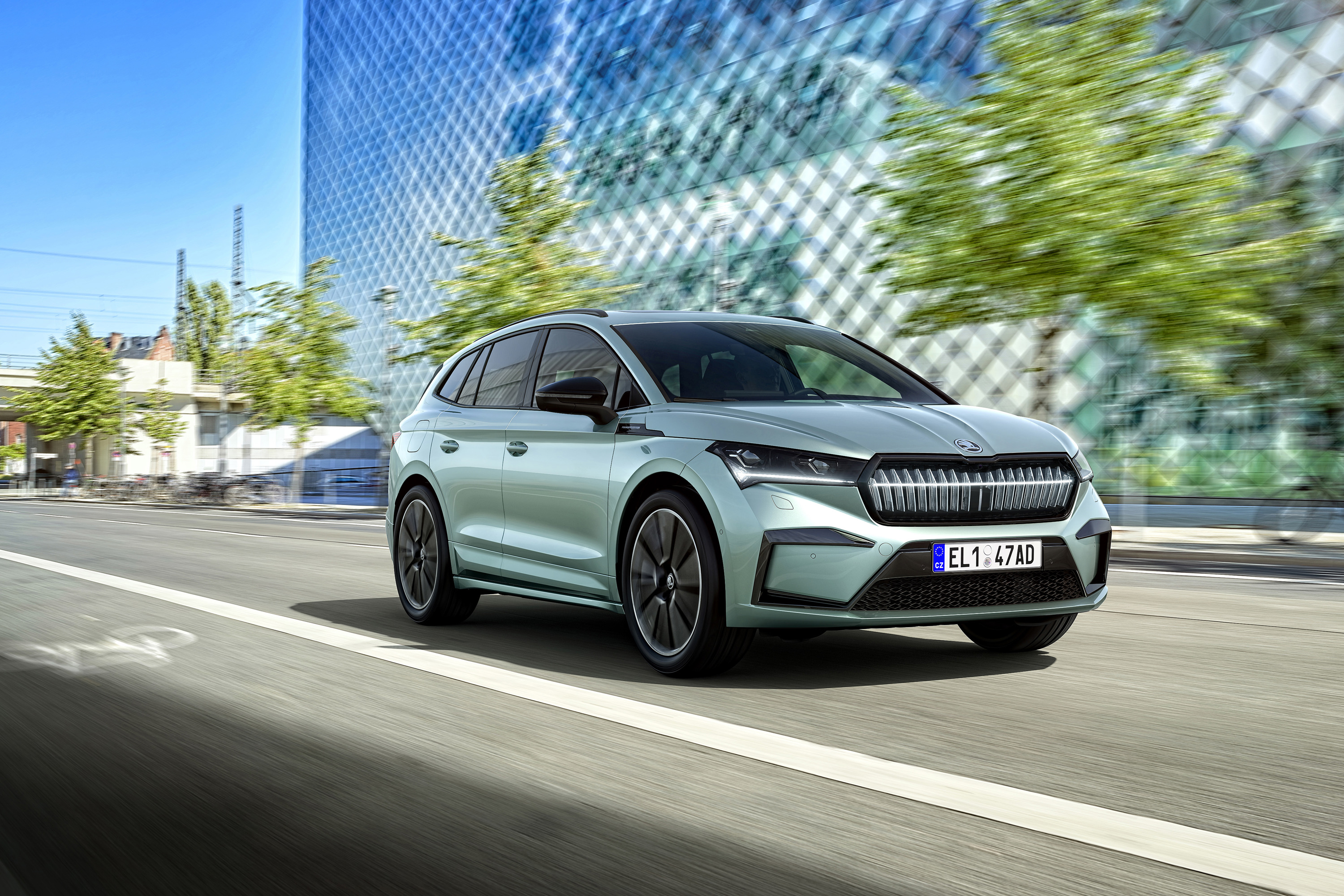 SKODA Enyaq iV80x electric vehicle exterior