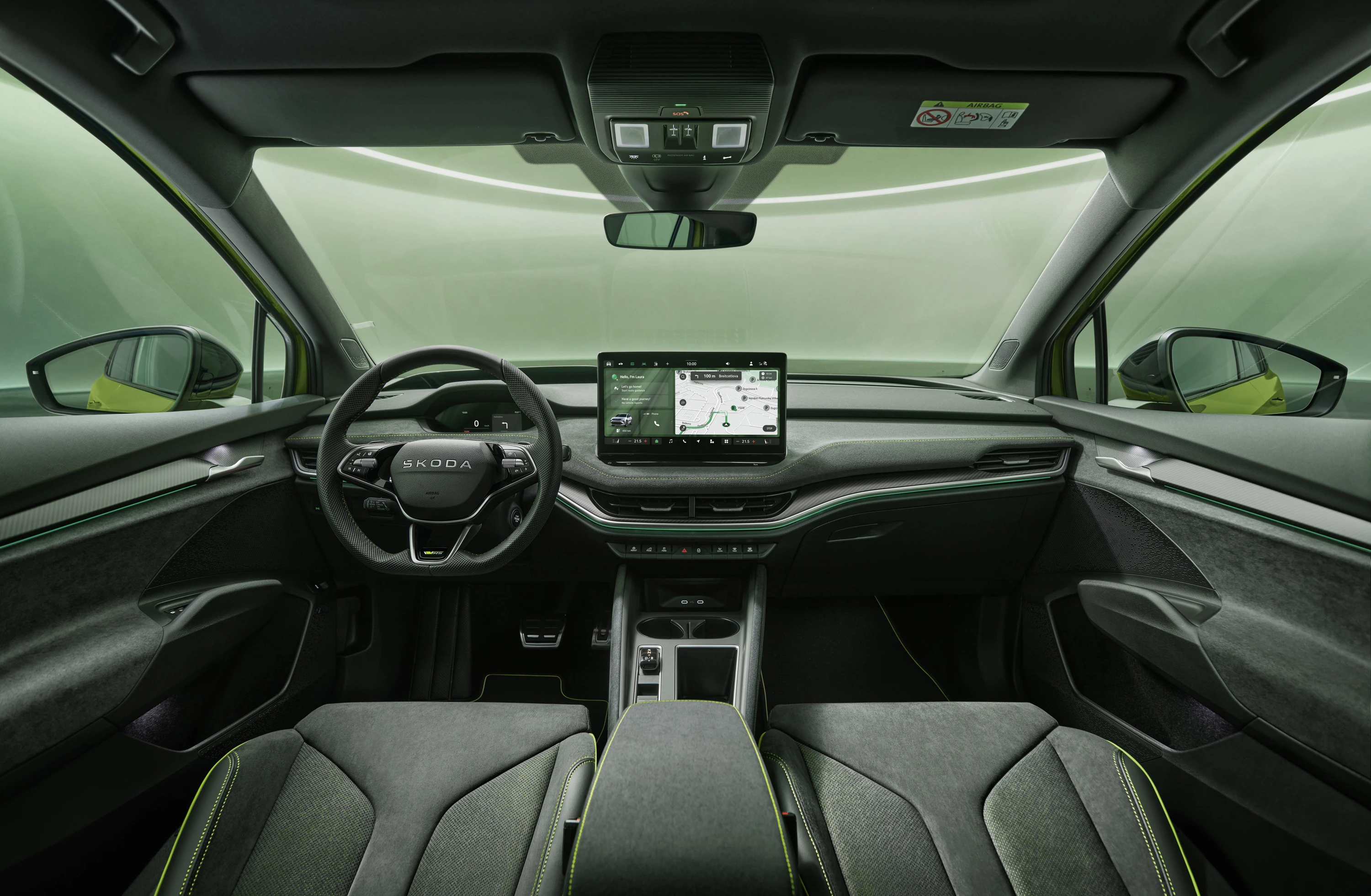 SKODA Enyaq RS interior view