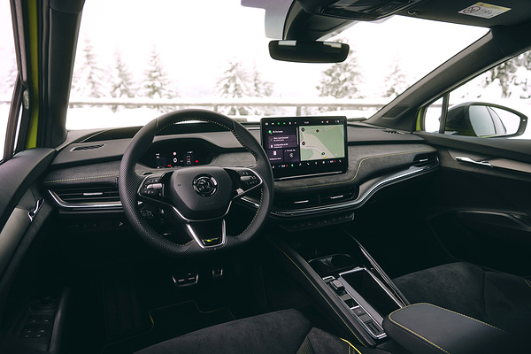 SKODA Enyaq RS interior view