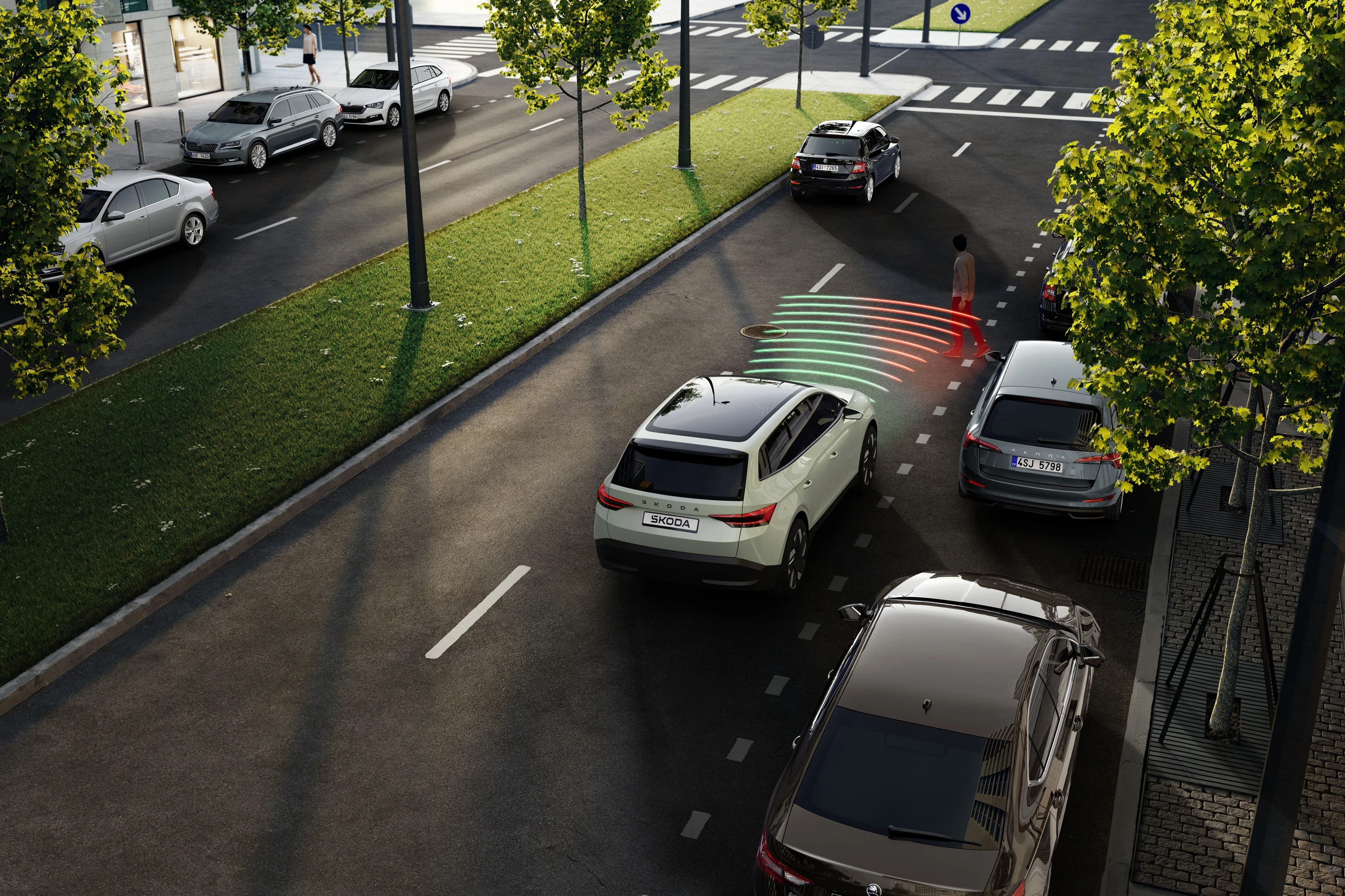 Skoda Epiq 35 sensors view
