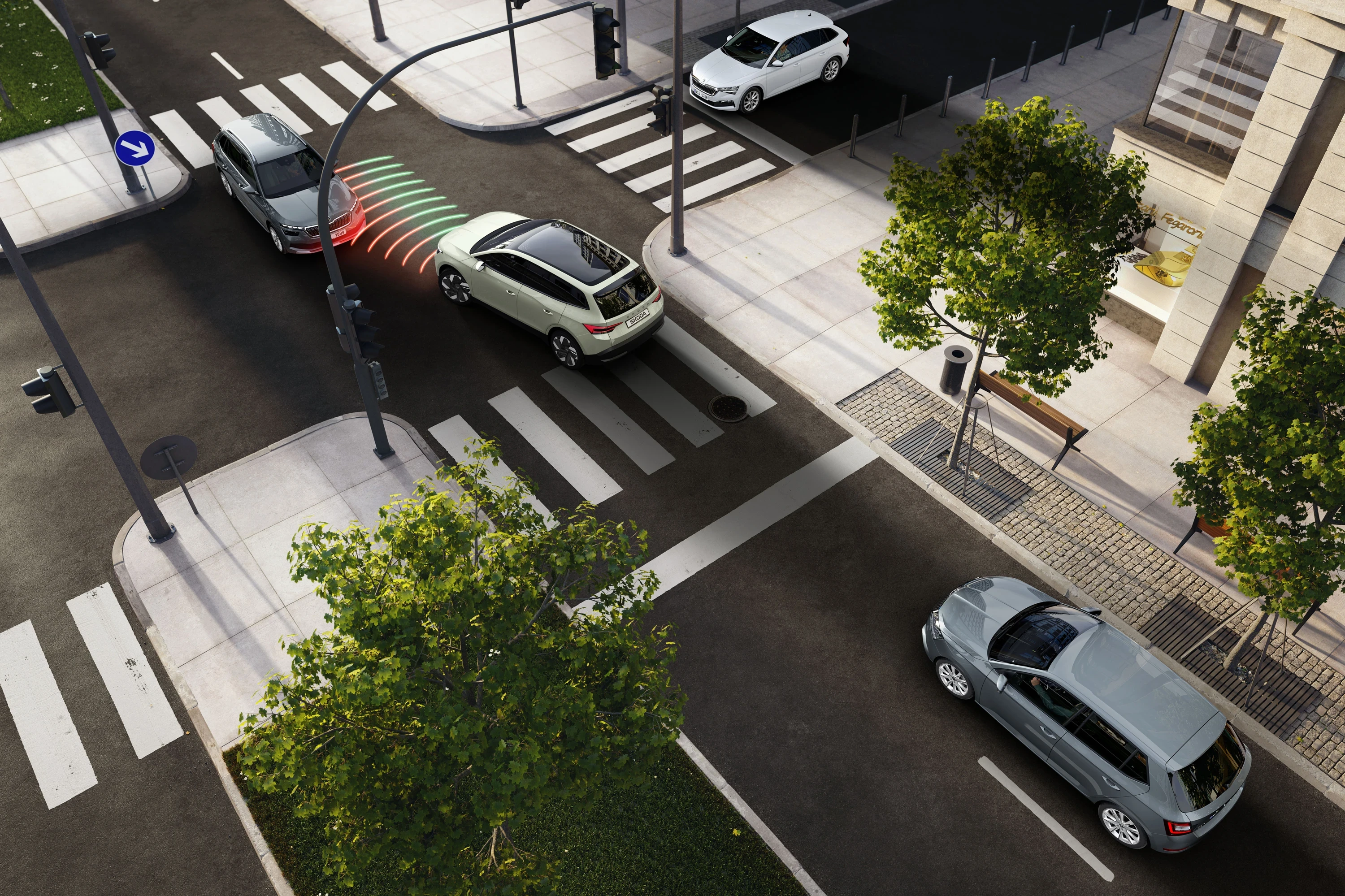 Skoda Epiq 35 sensors view