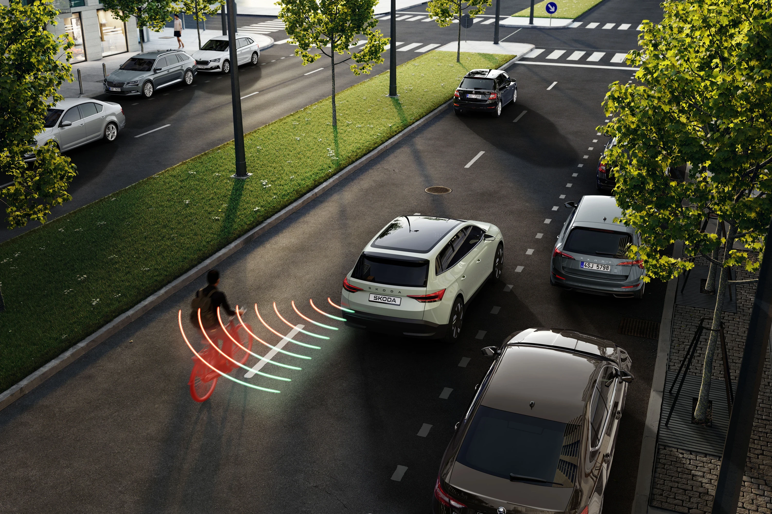 Skoda Epiq 40 sensors view