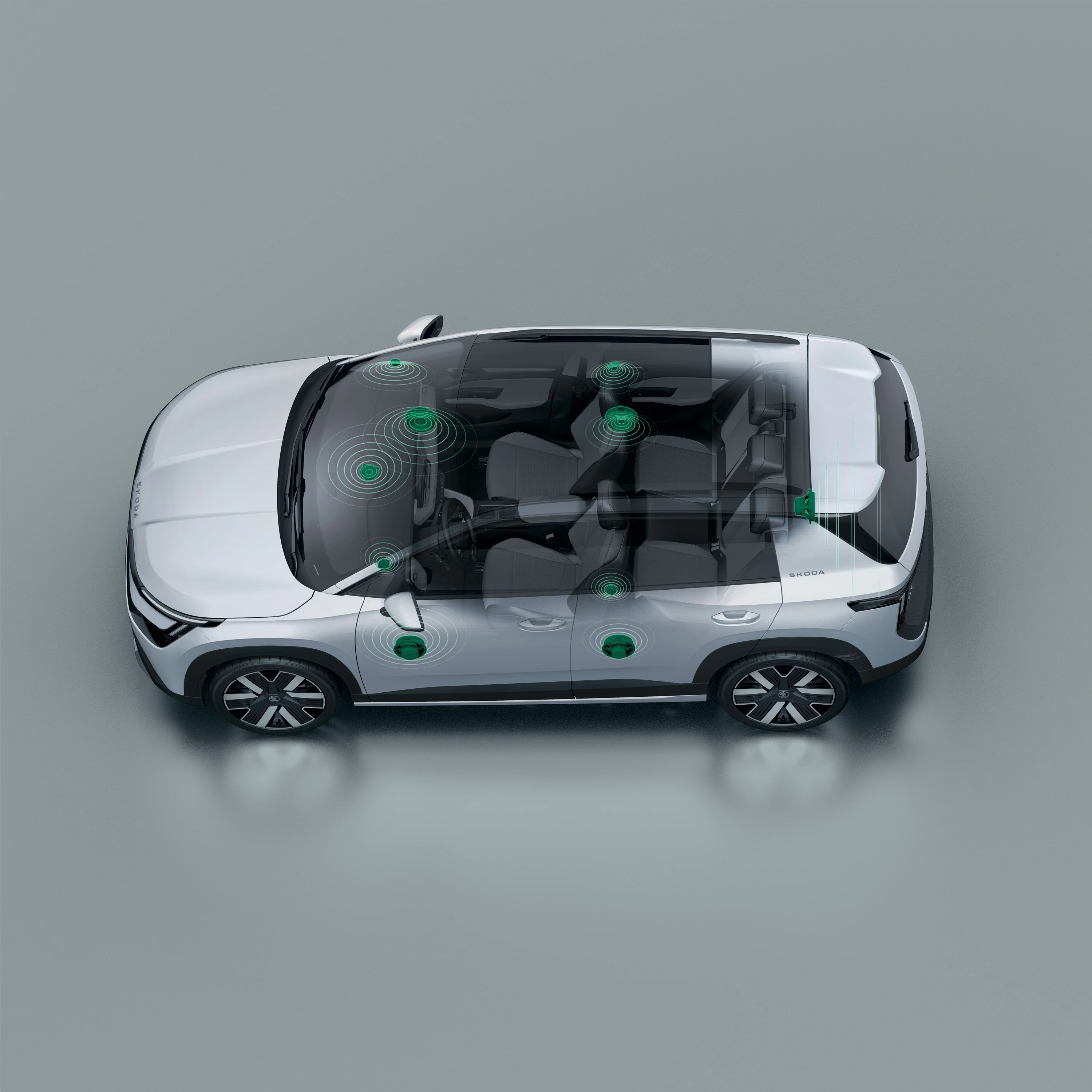 Skoda Epiq 40 speakers view