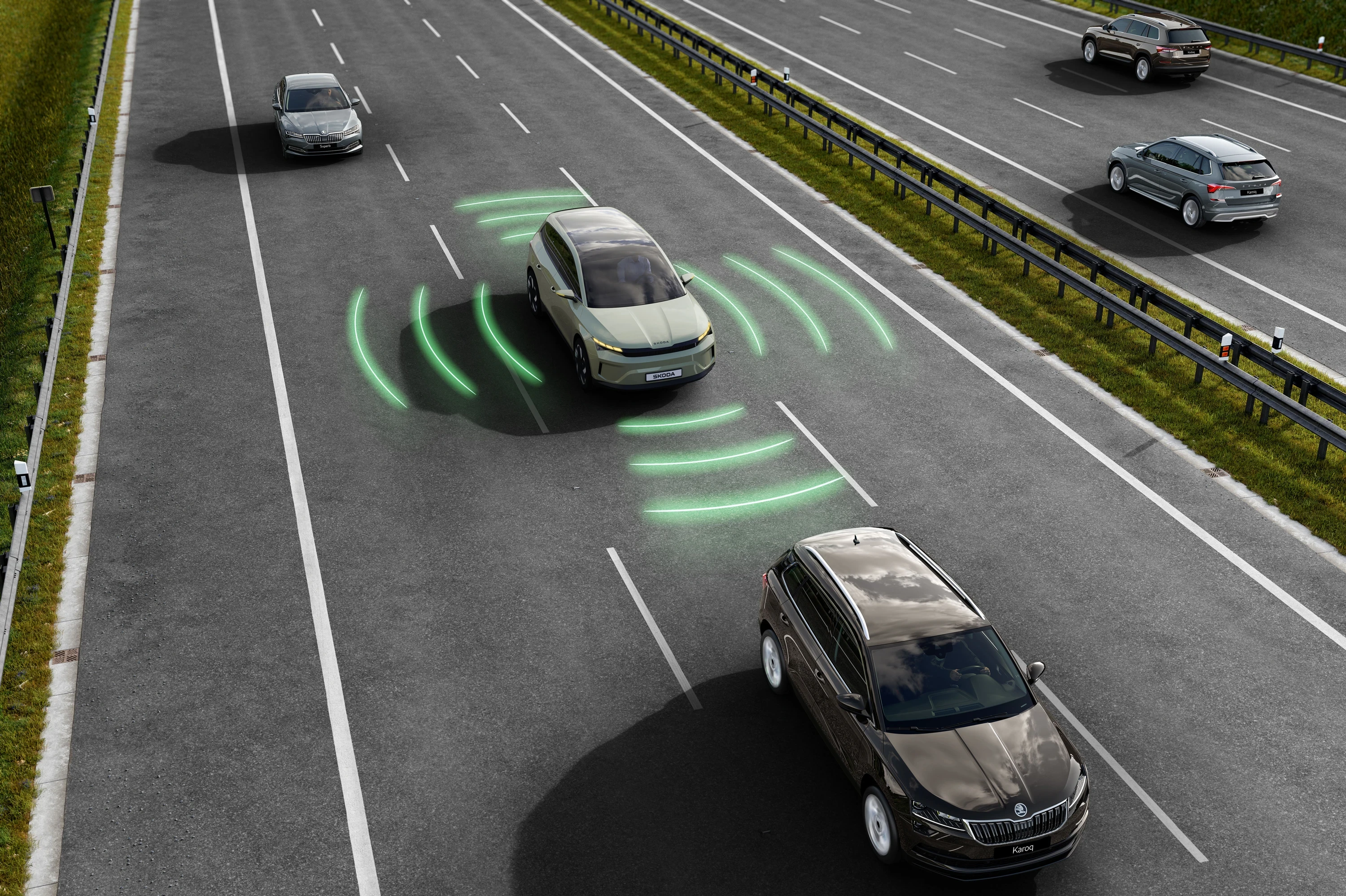 Skoda Epiq 40 sensors view