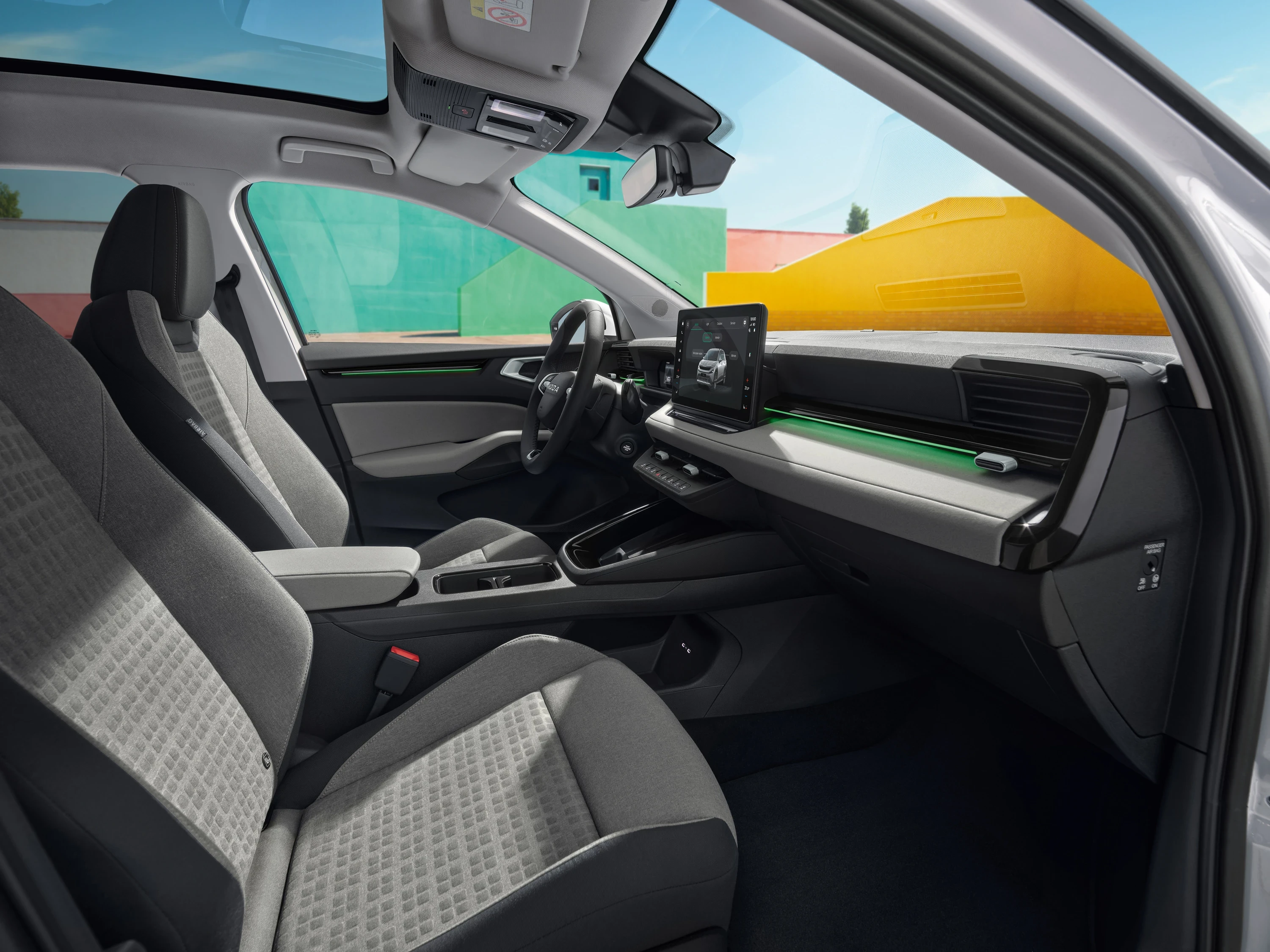 Skoda Epiq 55 frontseats view