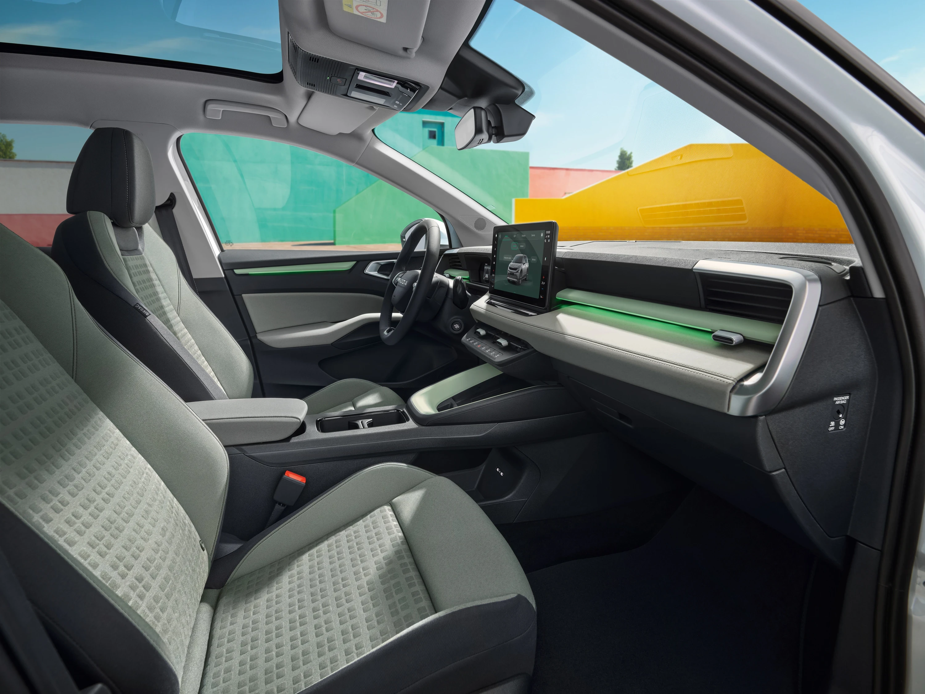 Skoda Epiq 55 frontseats view