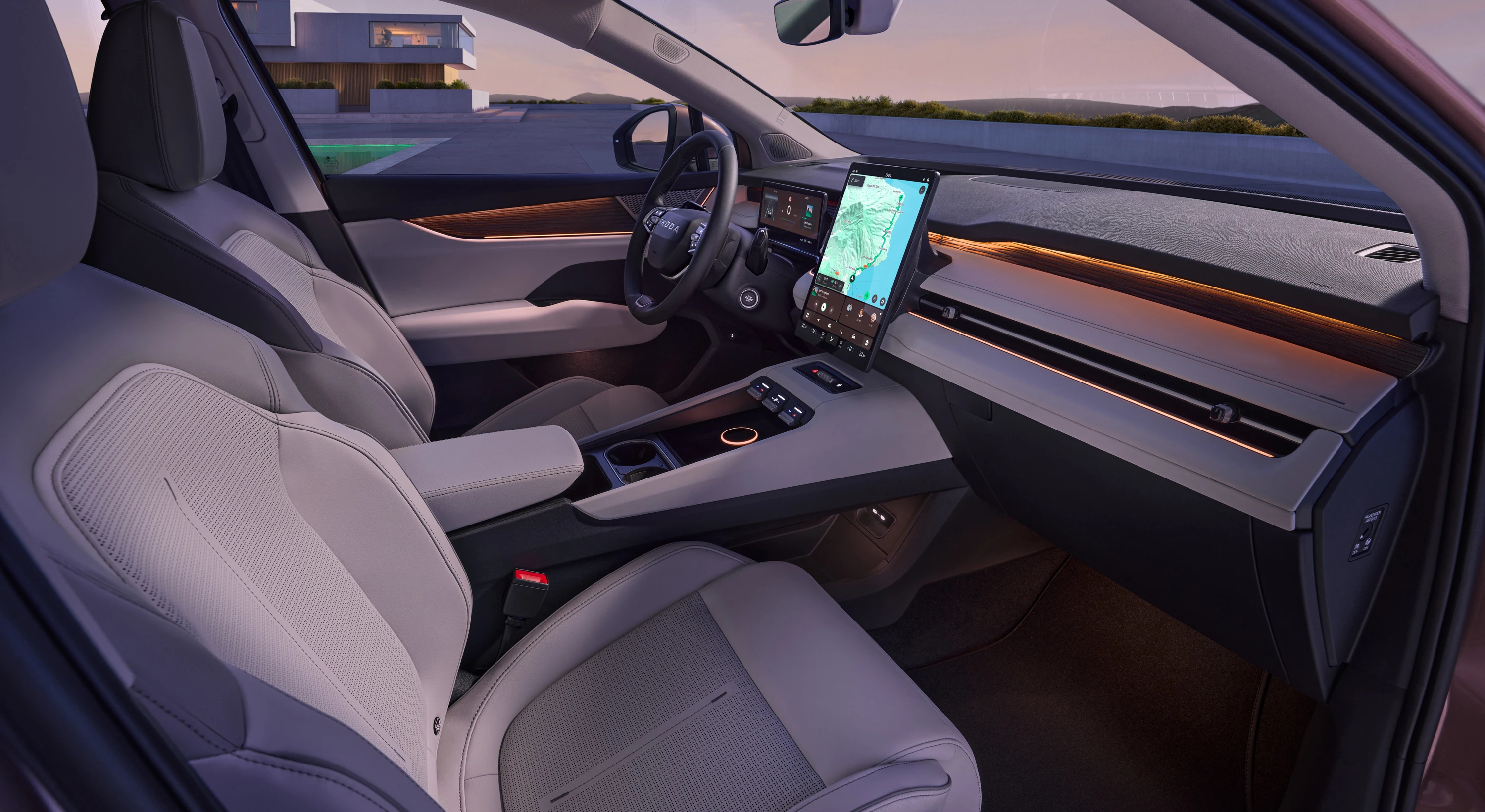 Skoda Peaq 60 frontseats view
