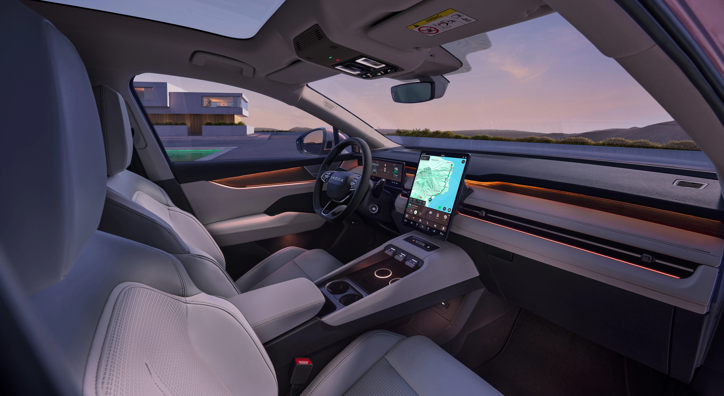 Skoda Peaq 90x interior view