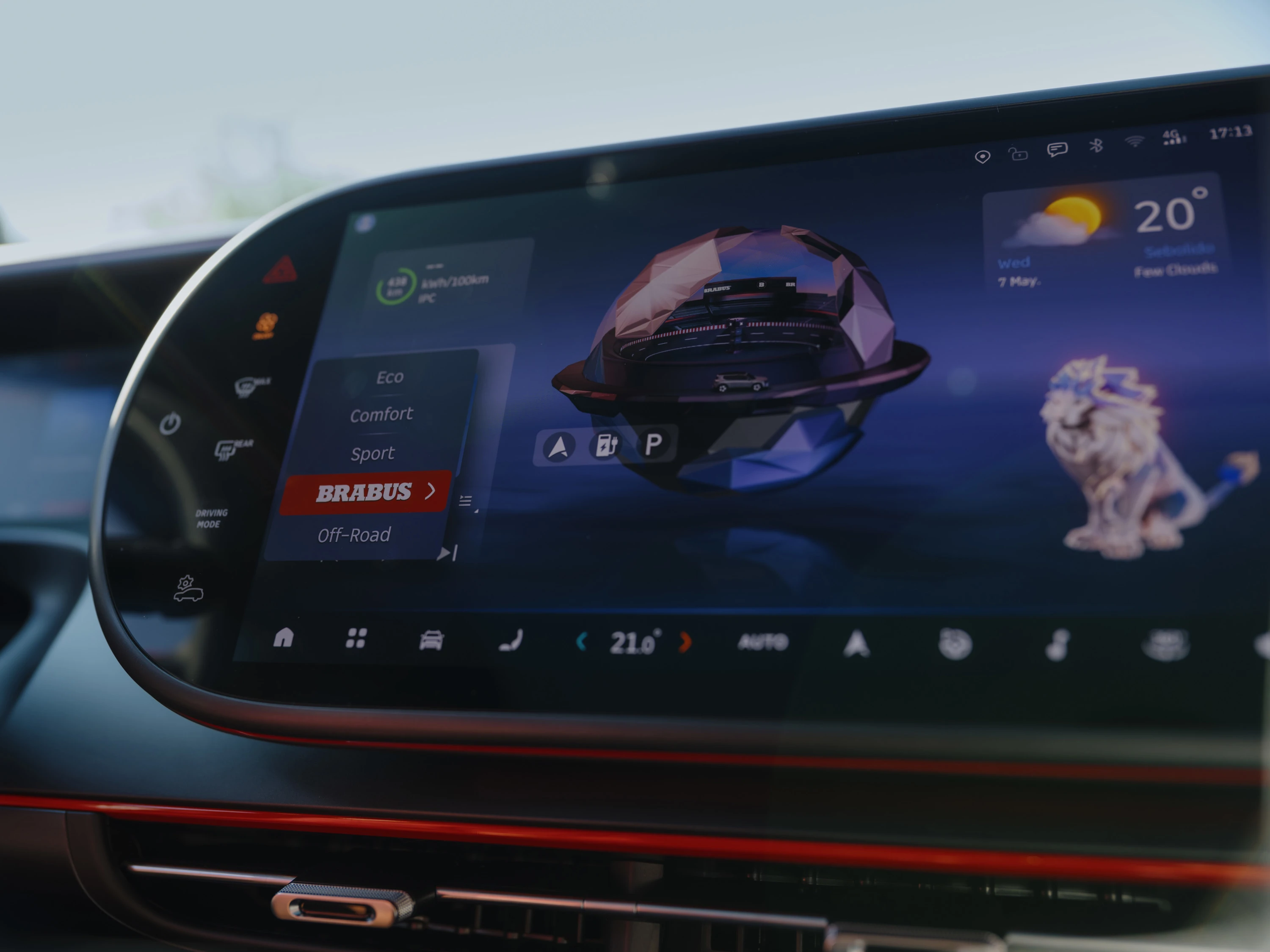 Smart #5 BRABUS screens view