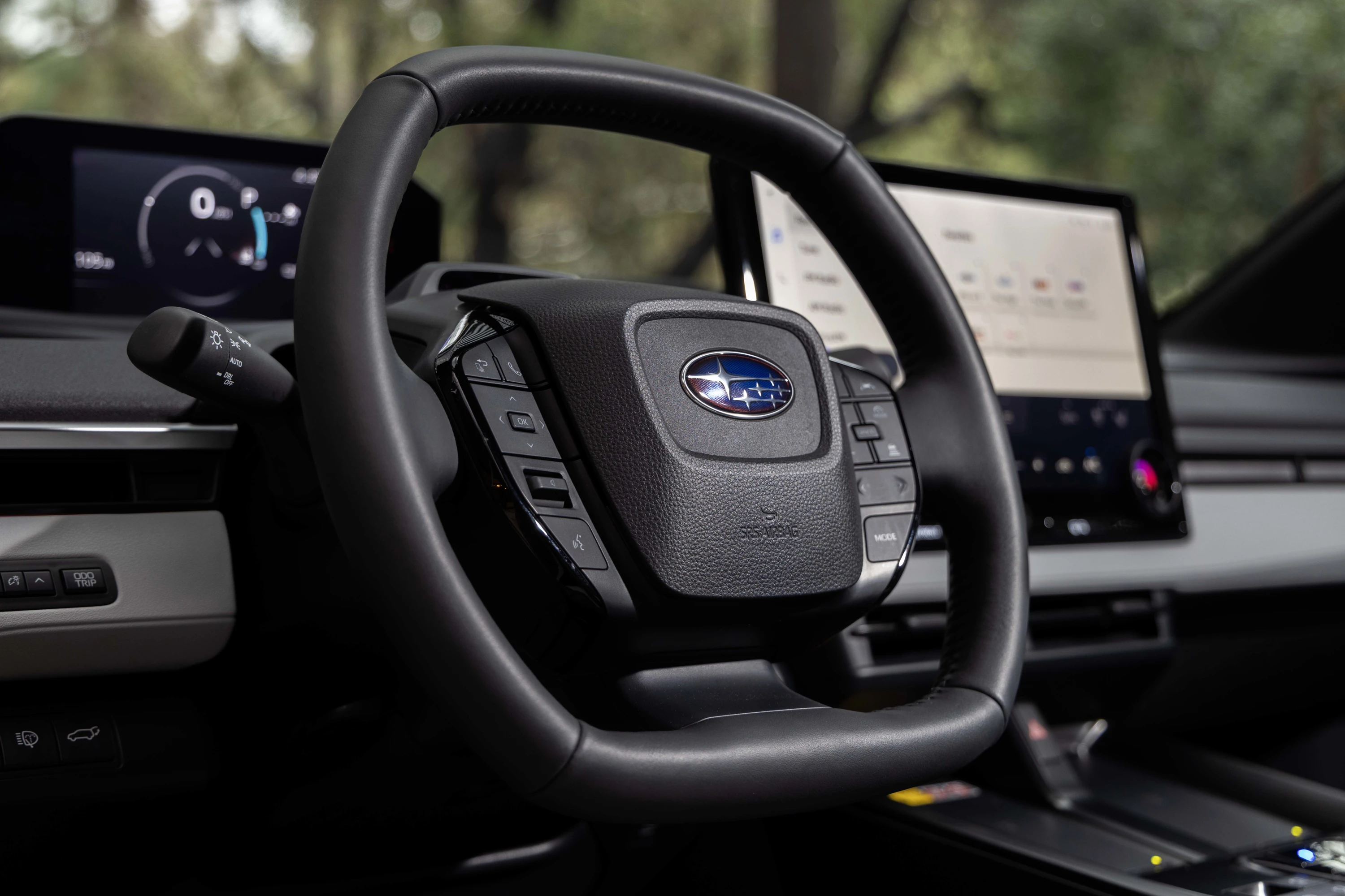 Subaru Solterra AWD steeringwheel view