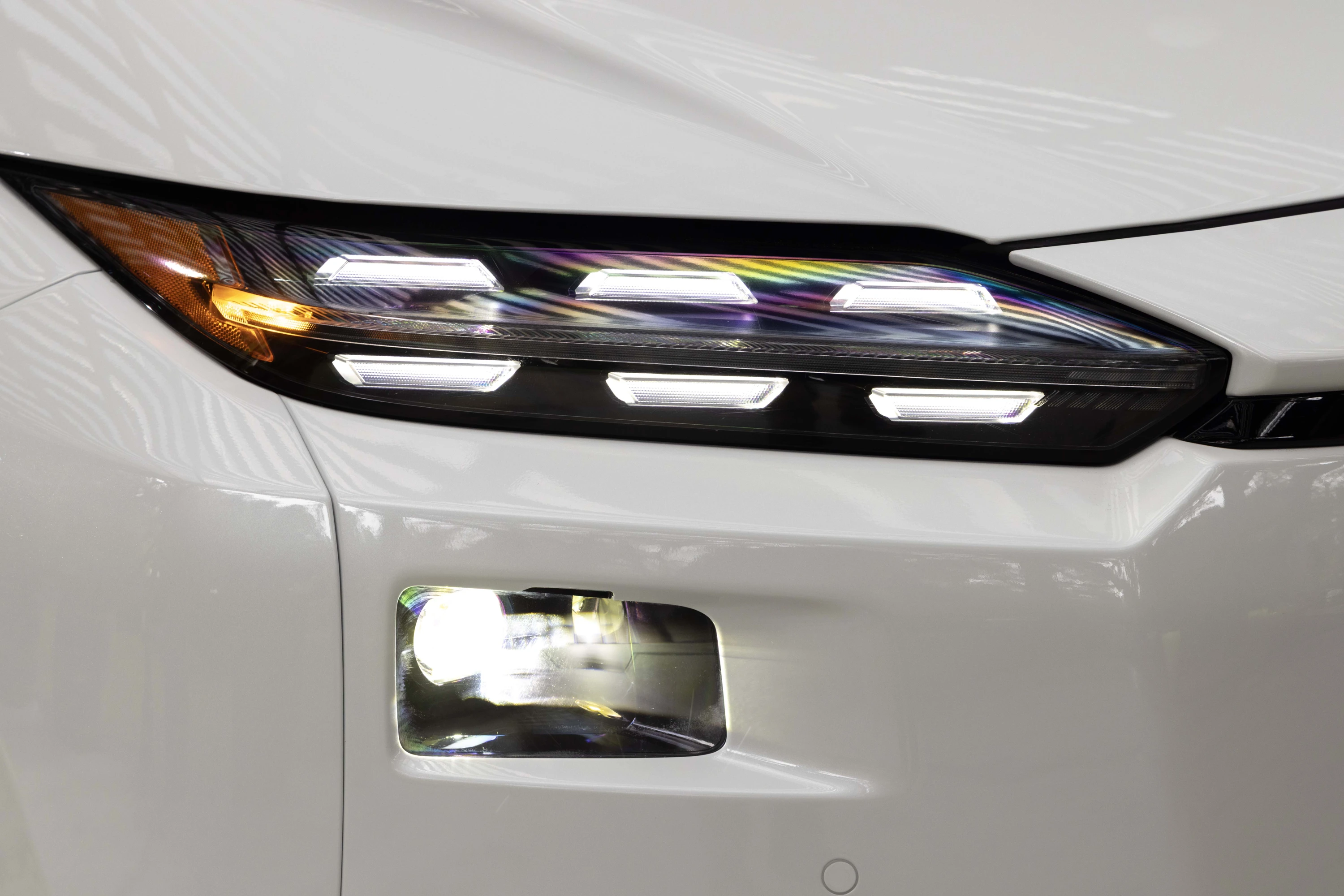 Subaru Solterra AWD headlights view