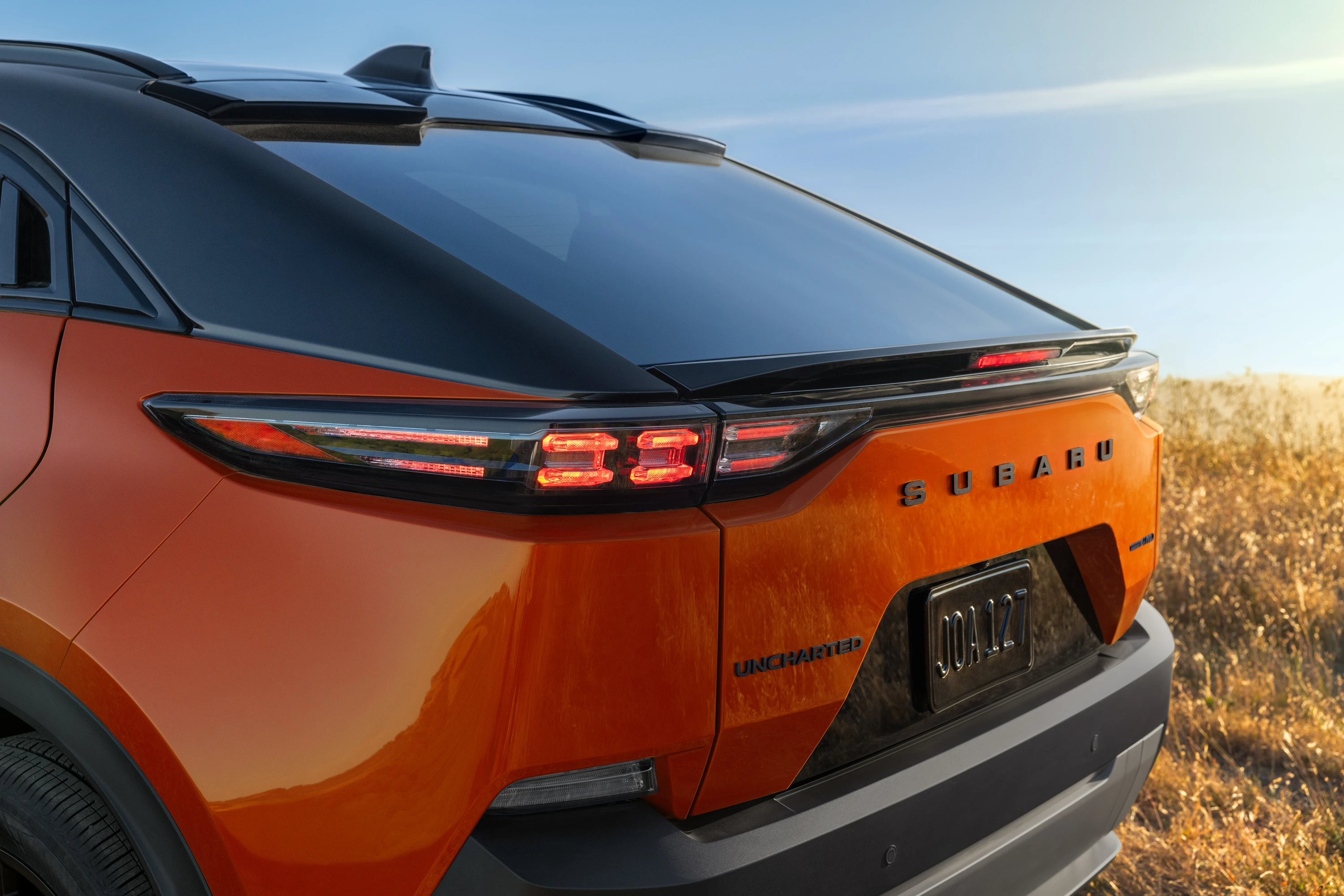Subaru Uncharted FWD 57.7 kWh taillights view