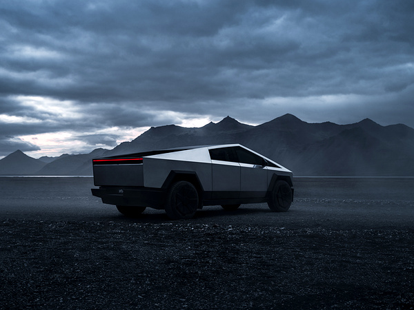 Tesla Cybertruck AWD exterior view