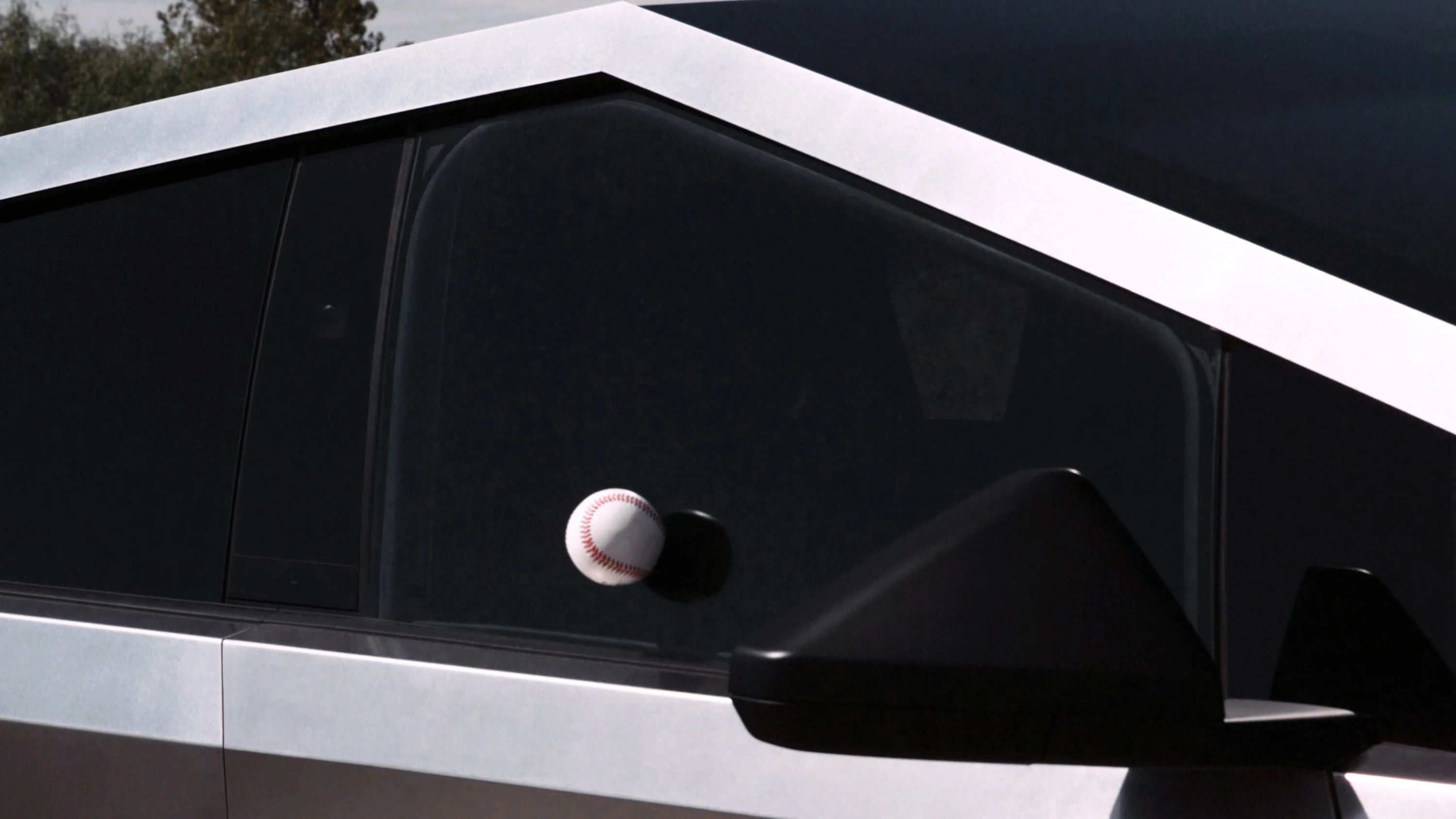 Tesla Cybertruck Cyberbeast windows view