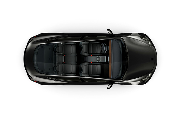 Tesla Model 3 interior view