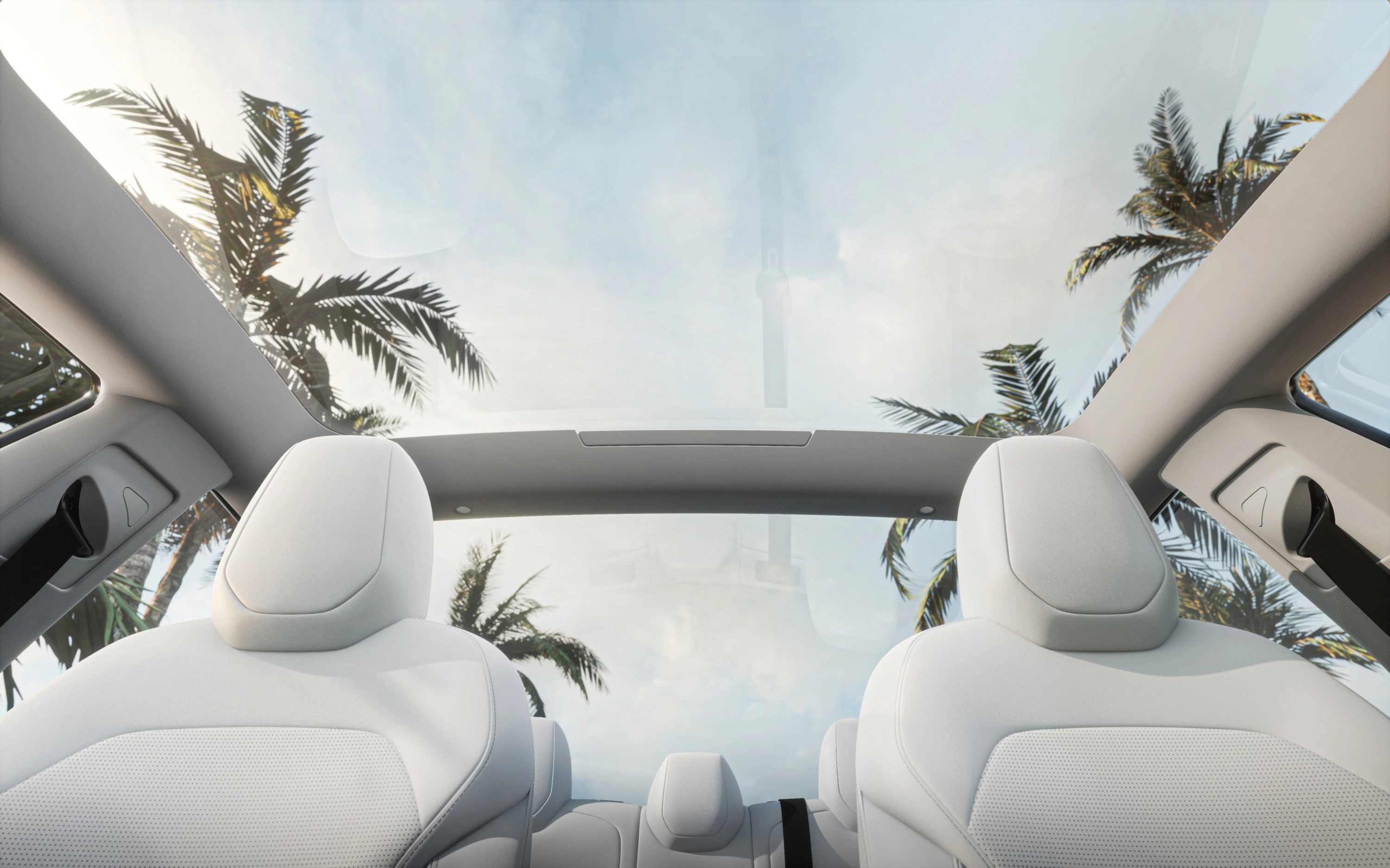 Tesla Model 3 Long Range roof view