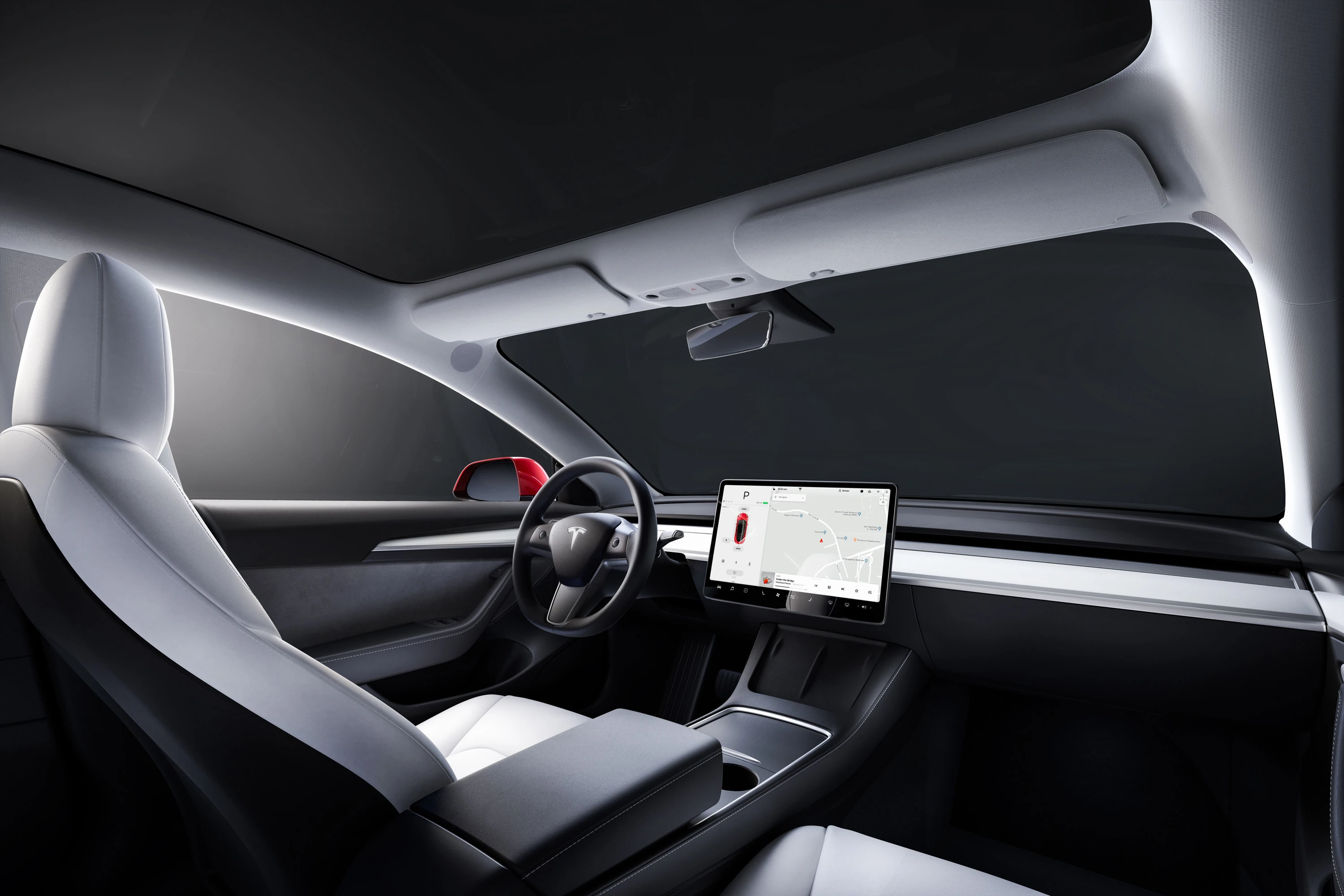 Tesla Model 3 Long Range (GEN1) screens view