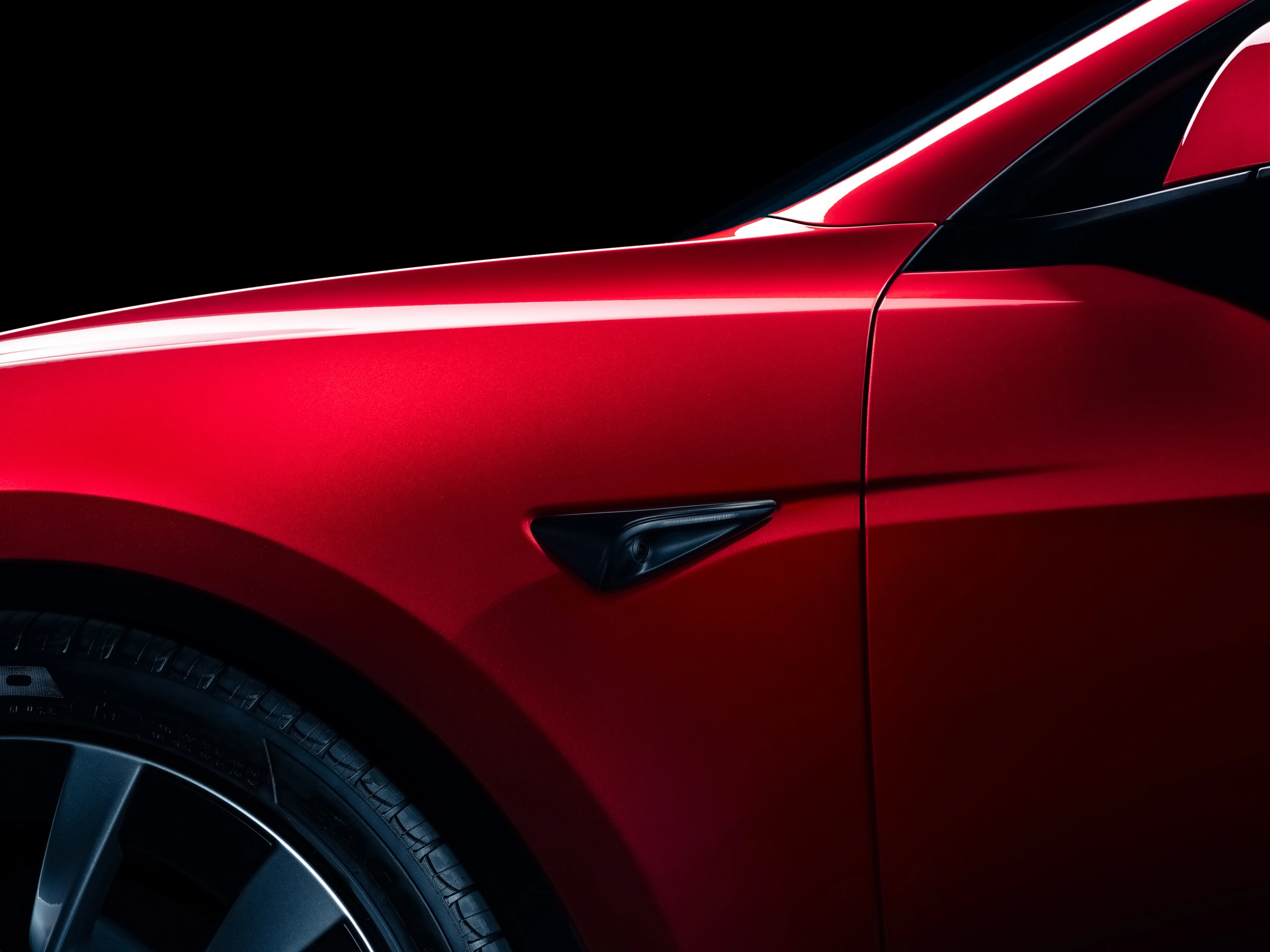 Tesla Model 3 Long Range camera view