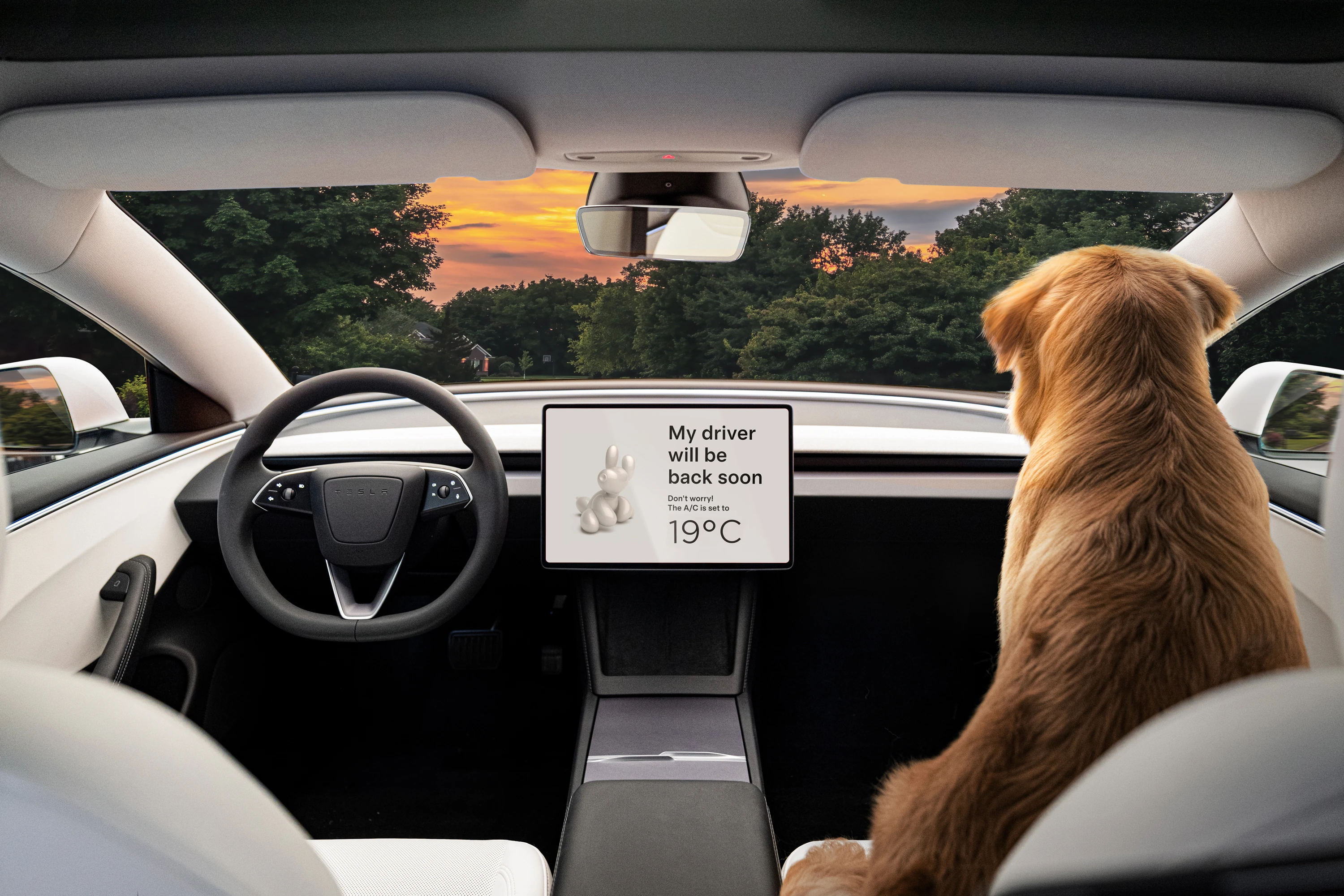 Tesla Model 3 Long Range RWD interior view
