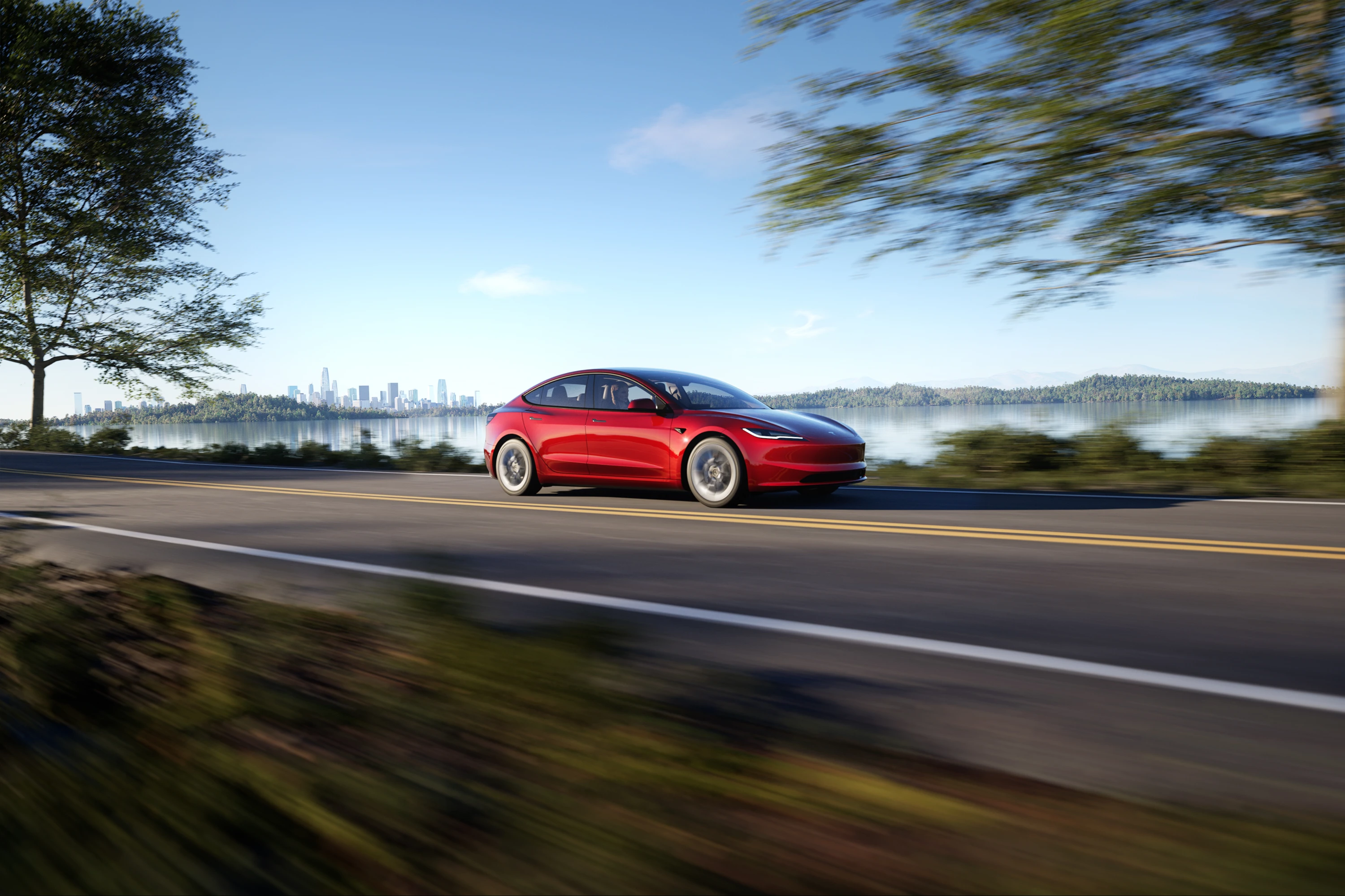 Tesla Model 3 Long Range RWD dynamic view