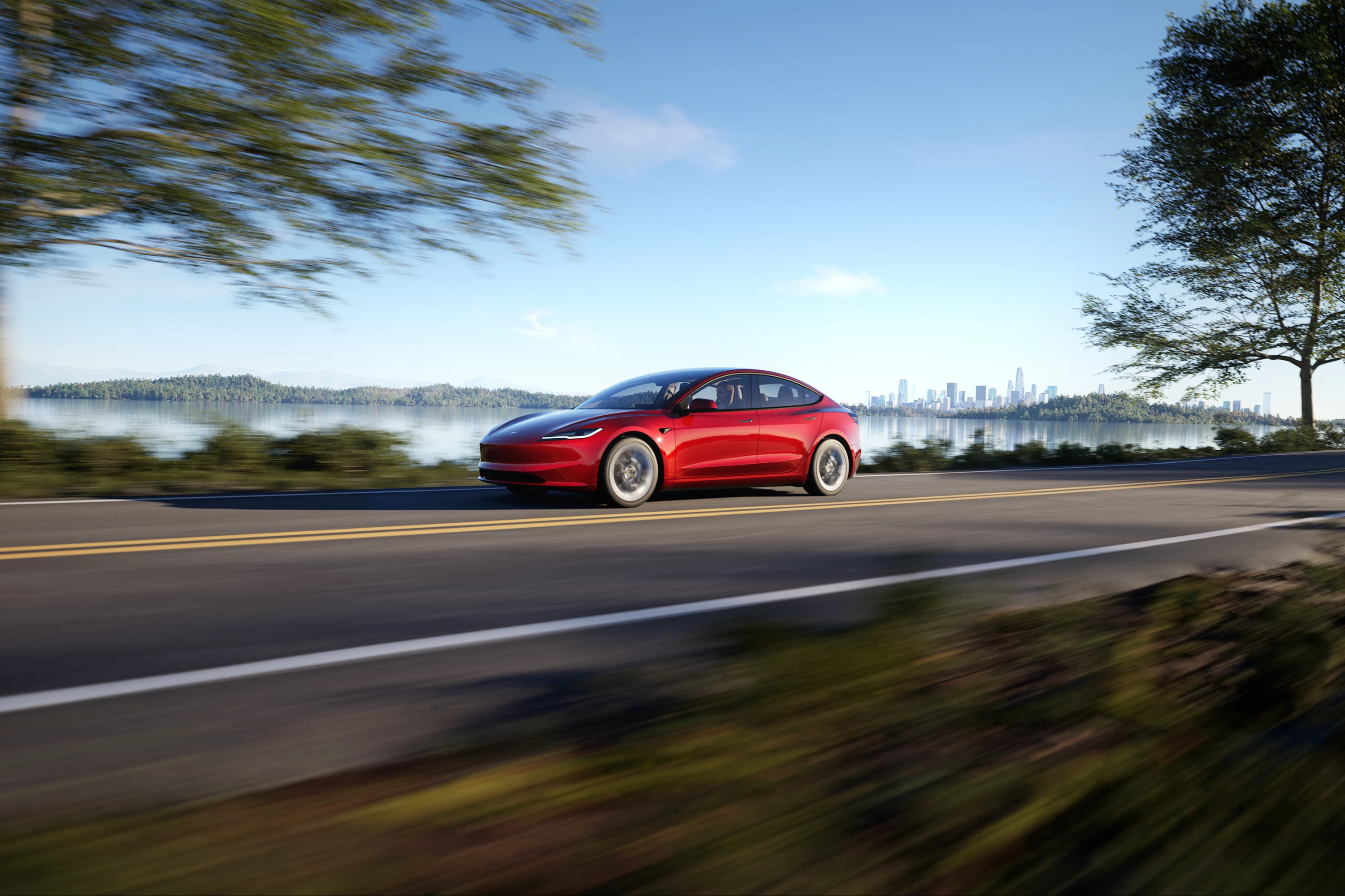 Tesla Model 3 Long Range RWD dynamic view