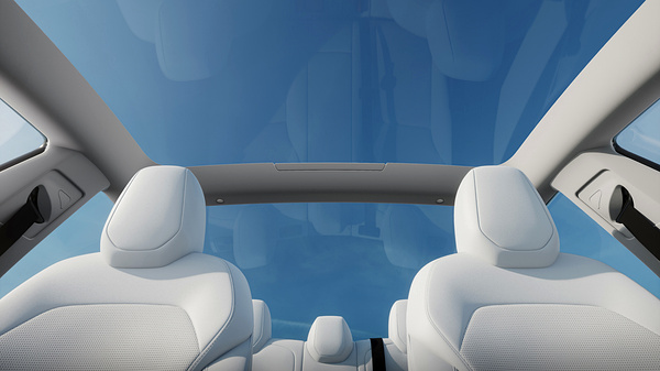 Tesla Model 3 Long Range RWD frontseats view