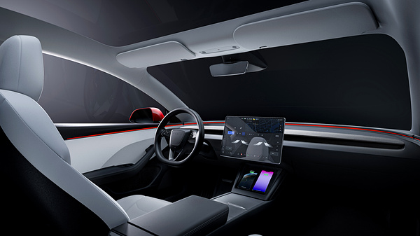 Tesla Model 3 Long Range RWD screens view