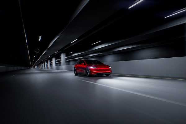 Tesla Model 3 Performance exterior view
