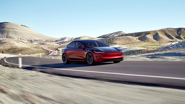 Tesla Model 3 Performance exterior view