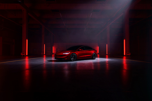 Tesla Model 3 Performance exterior view