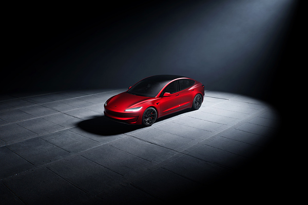 Tesla Model 3 Performance exterior view
