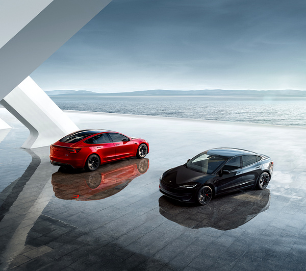 Tesla Model 3 Performance exterior view