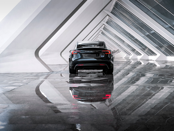 Tesla Model 3 Performance exterior view