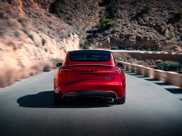 Tesla Model 3 Performance exterior view