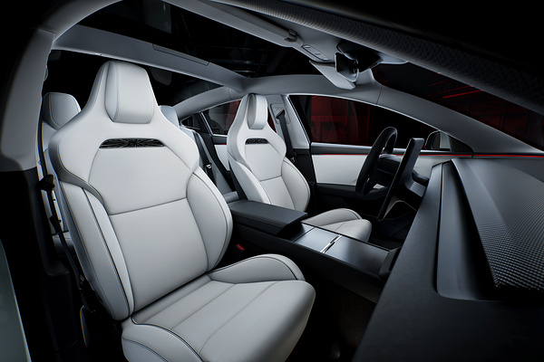 Tesla Model 3 Performance frontseats view