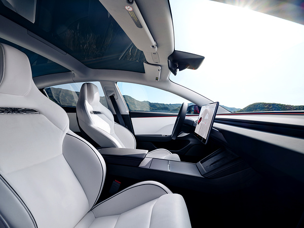 Tesla Model 3 Performance frontseats view
