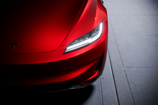 Tesla Model 3 Performance headlights view