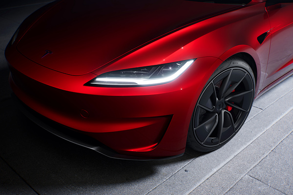 Tesla Model 3 Performance headlights view