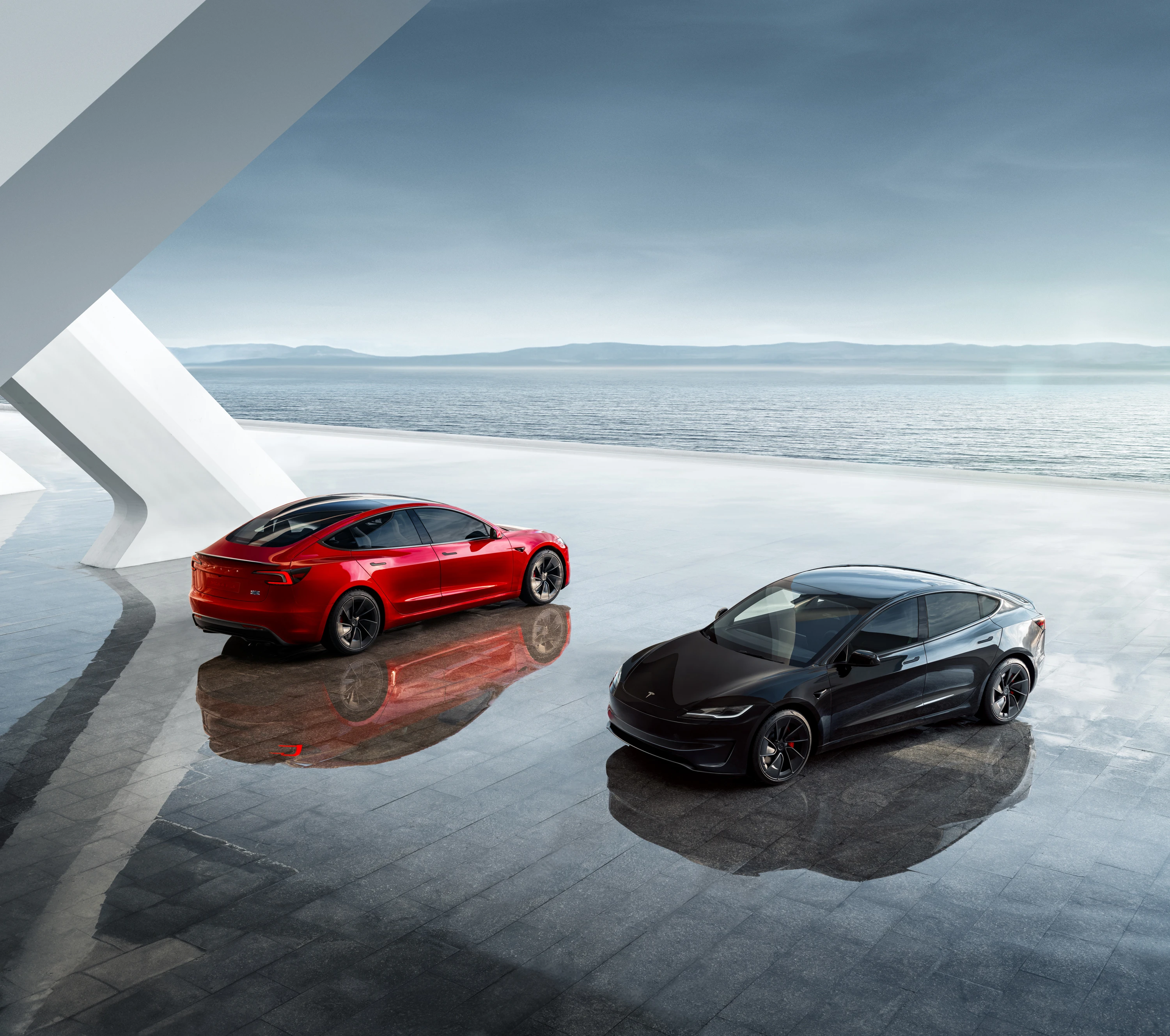 Tesla Model 3 Performance exterior view