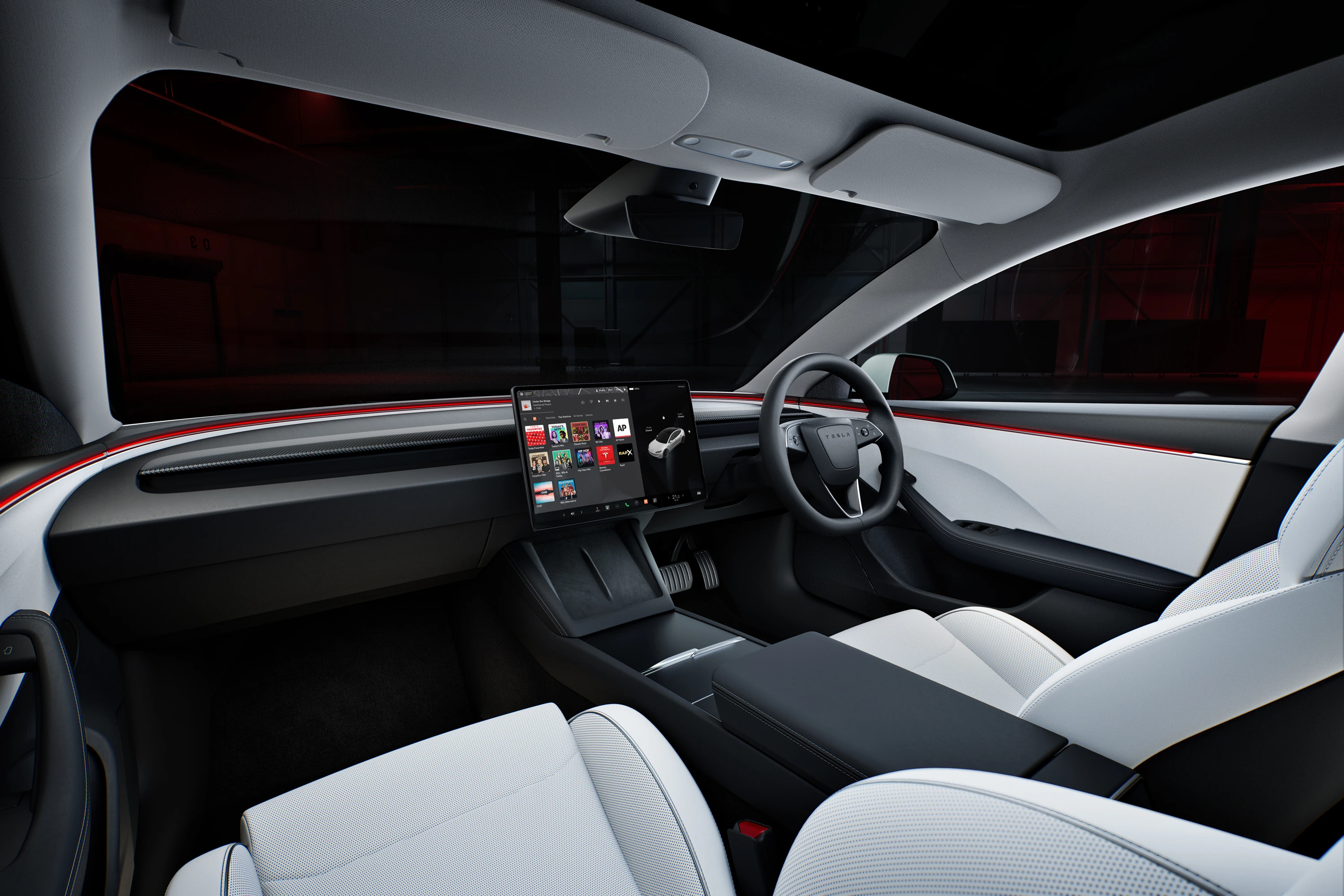 Tesla Model 3 Performance interior view