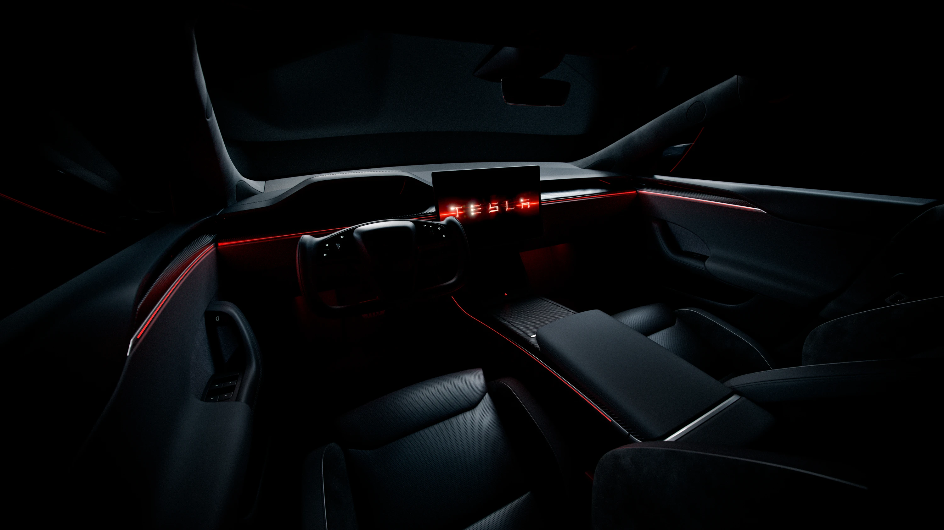 Tesla Model S AWD interior view