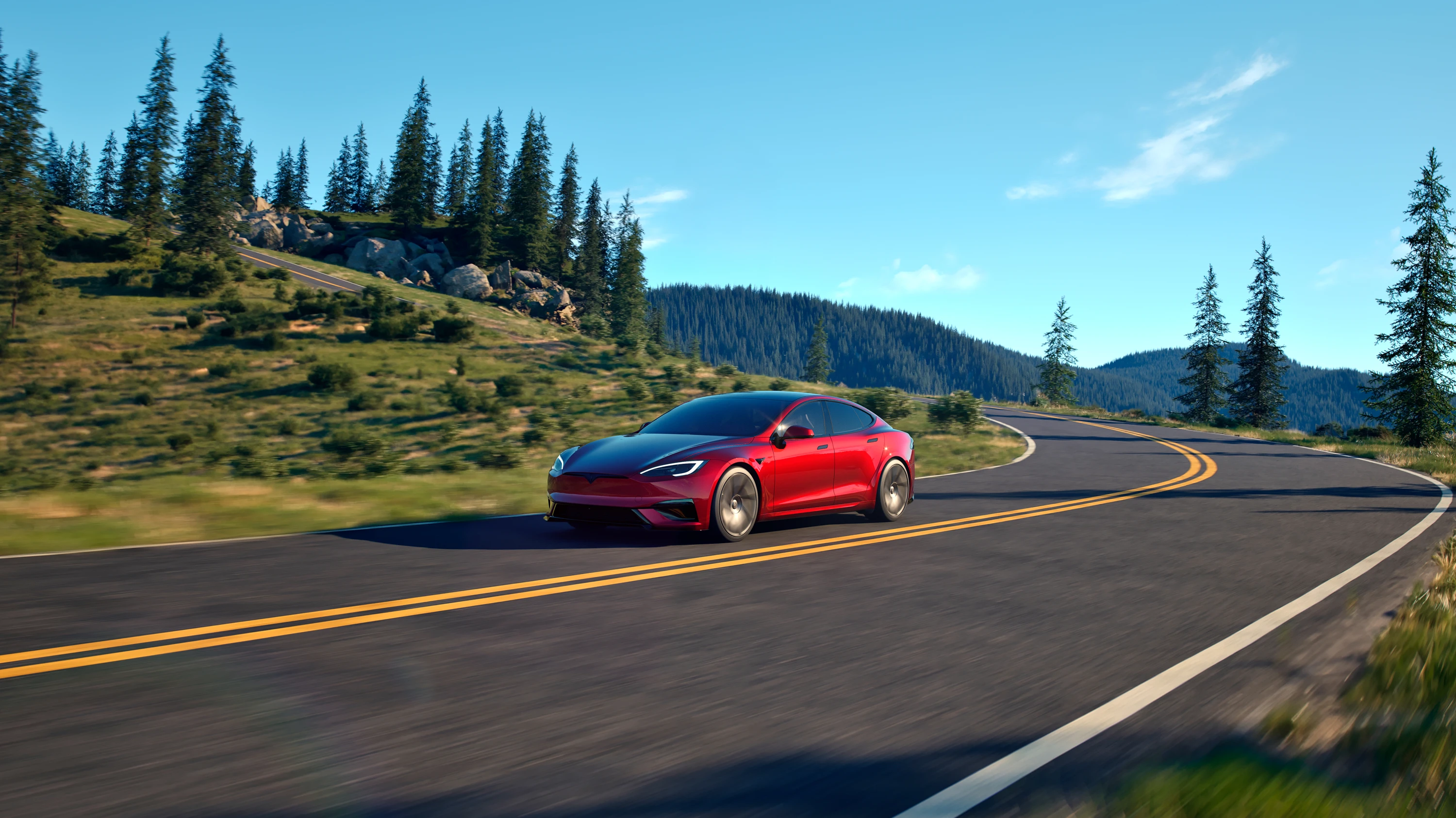 Tesla Model S AWD exterior view