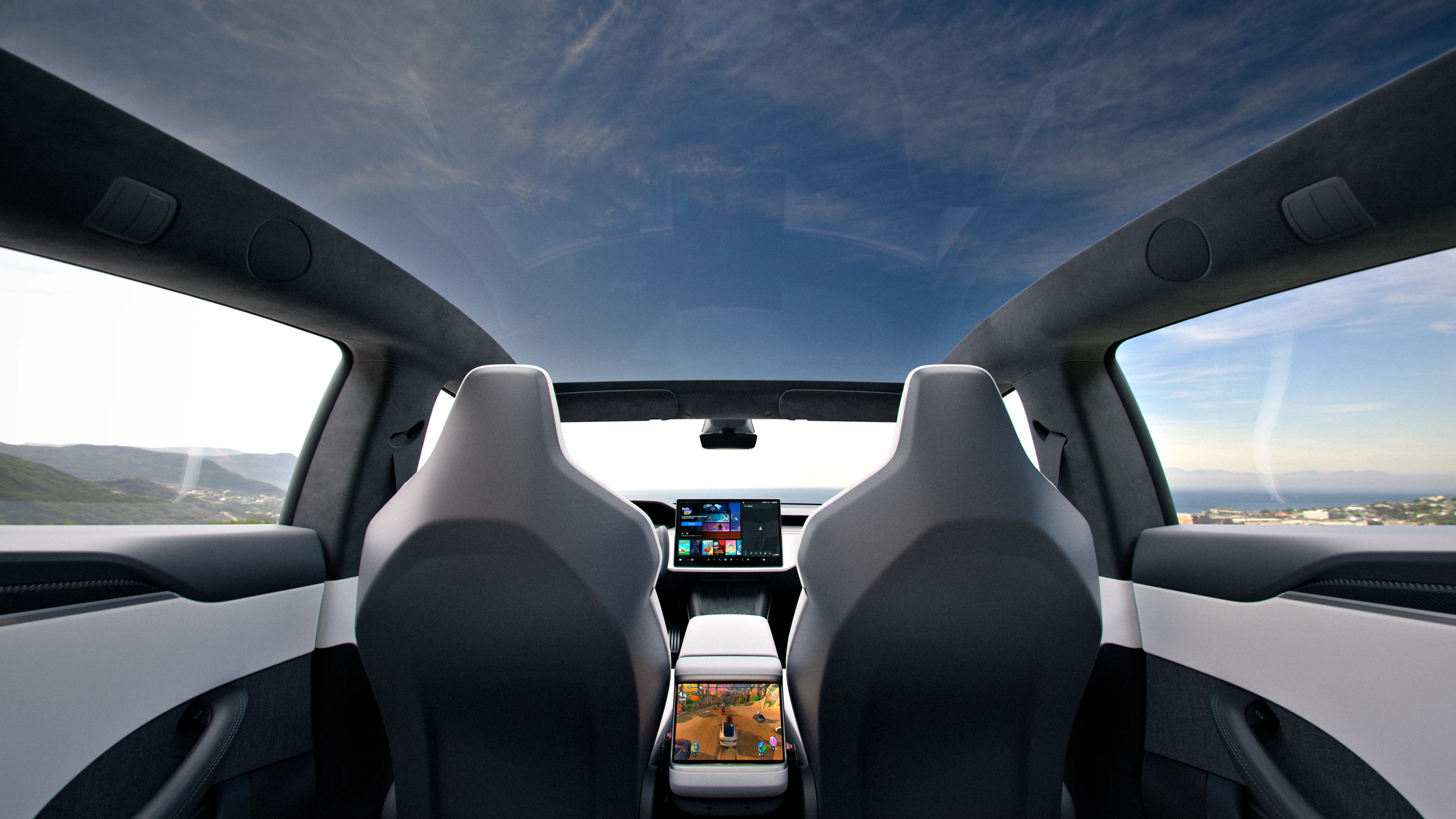 Tesla Model S AWD interior view