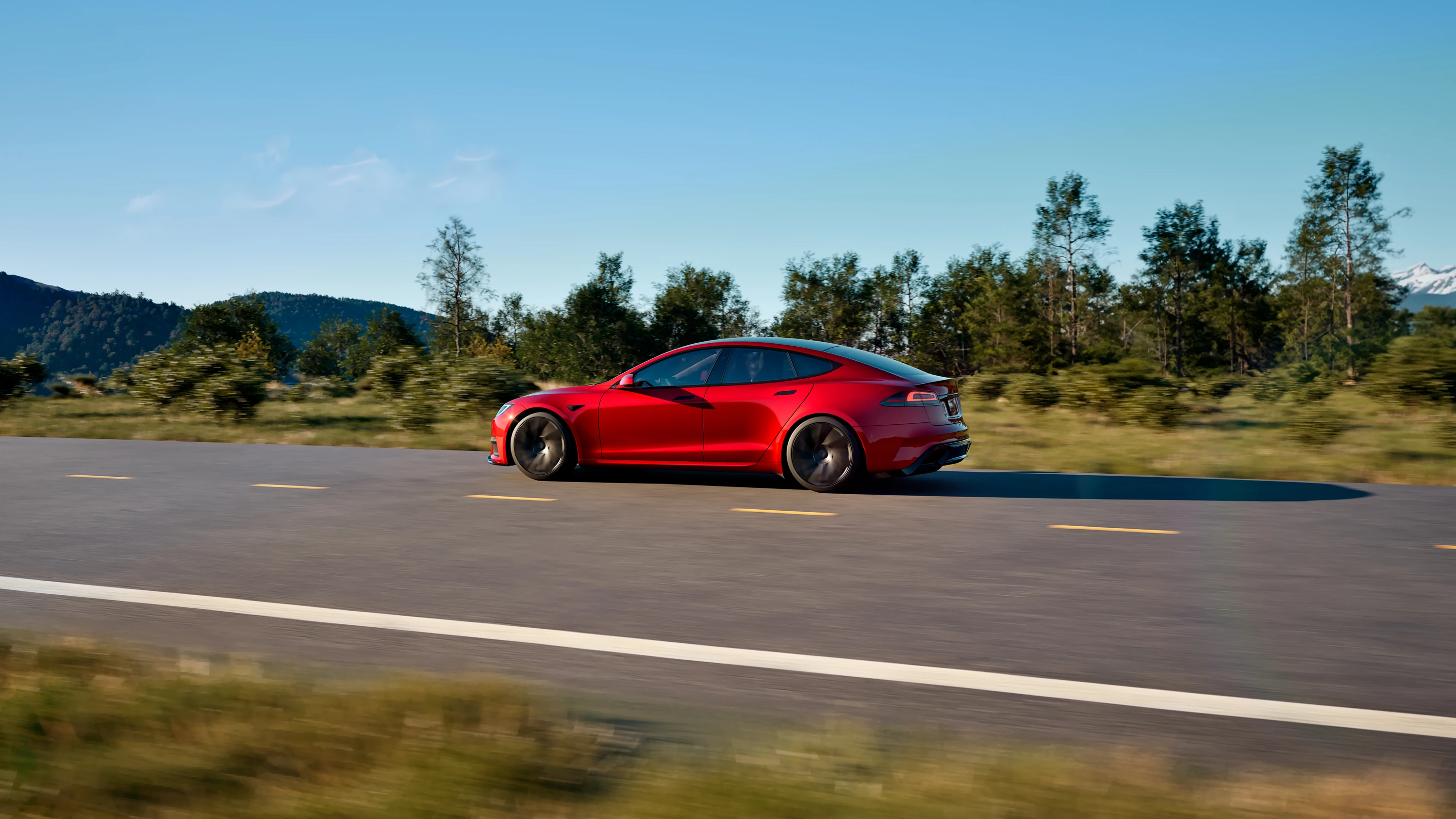 Tesla Model S Plaid exterior view